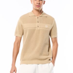 Sabino Knit Polo-Mojave Desert