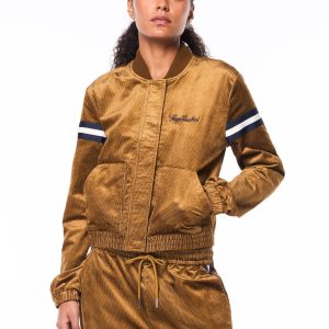 Women's Cordurato Track Jacket- Bronze Brown
