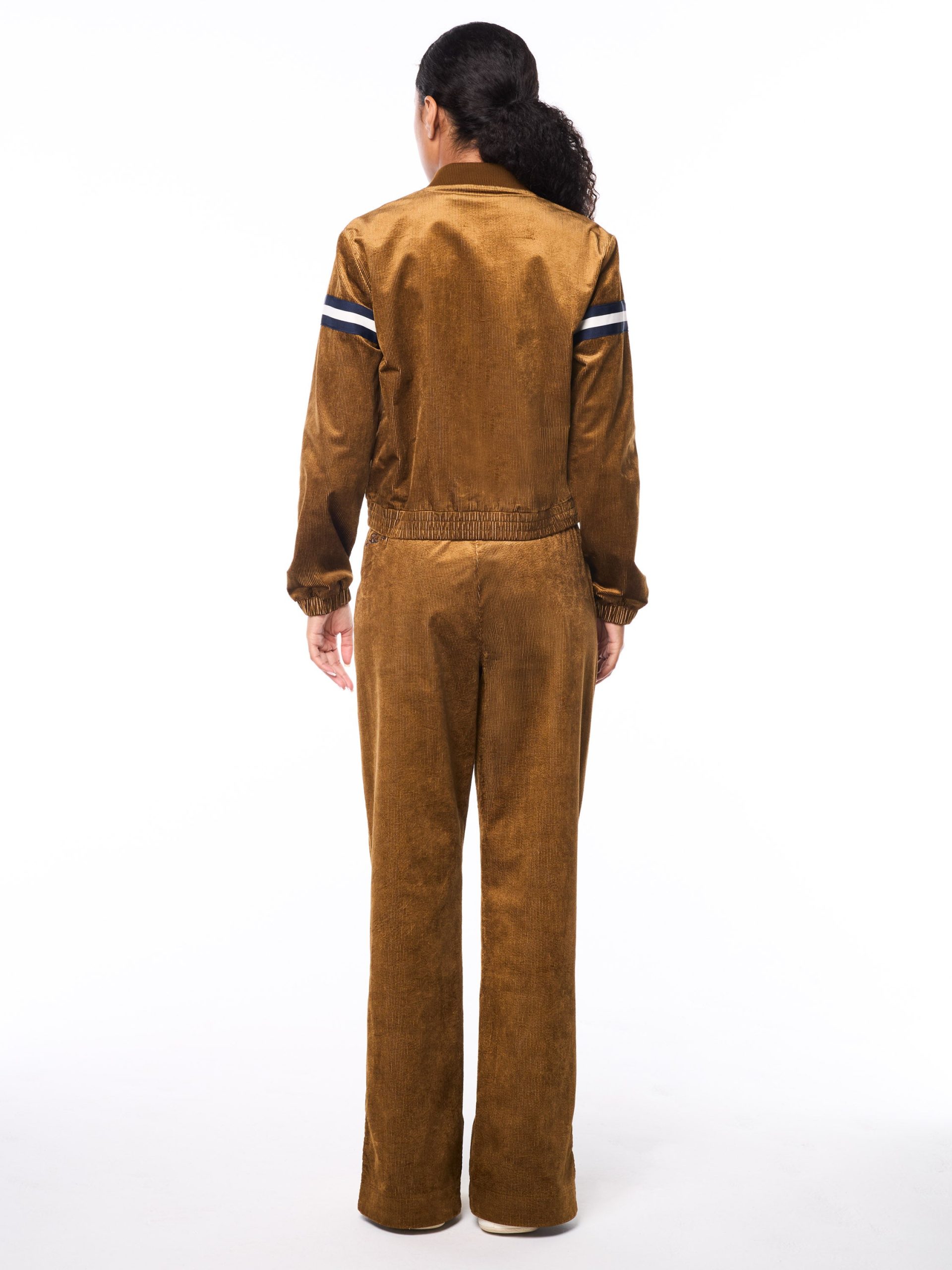 Women's Cordurato Track Jacket- Bronze Brown - Image 5