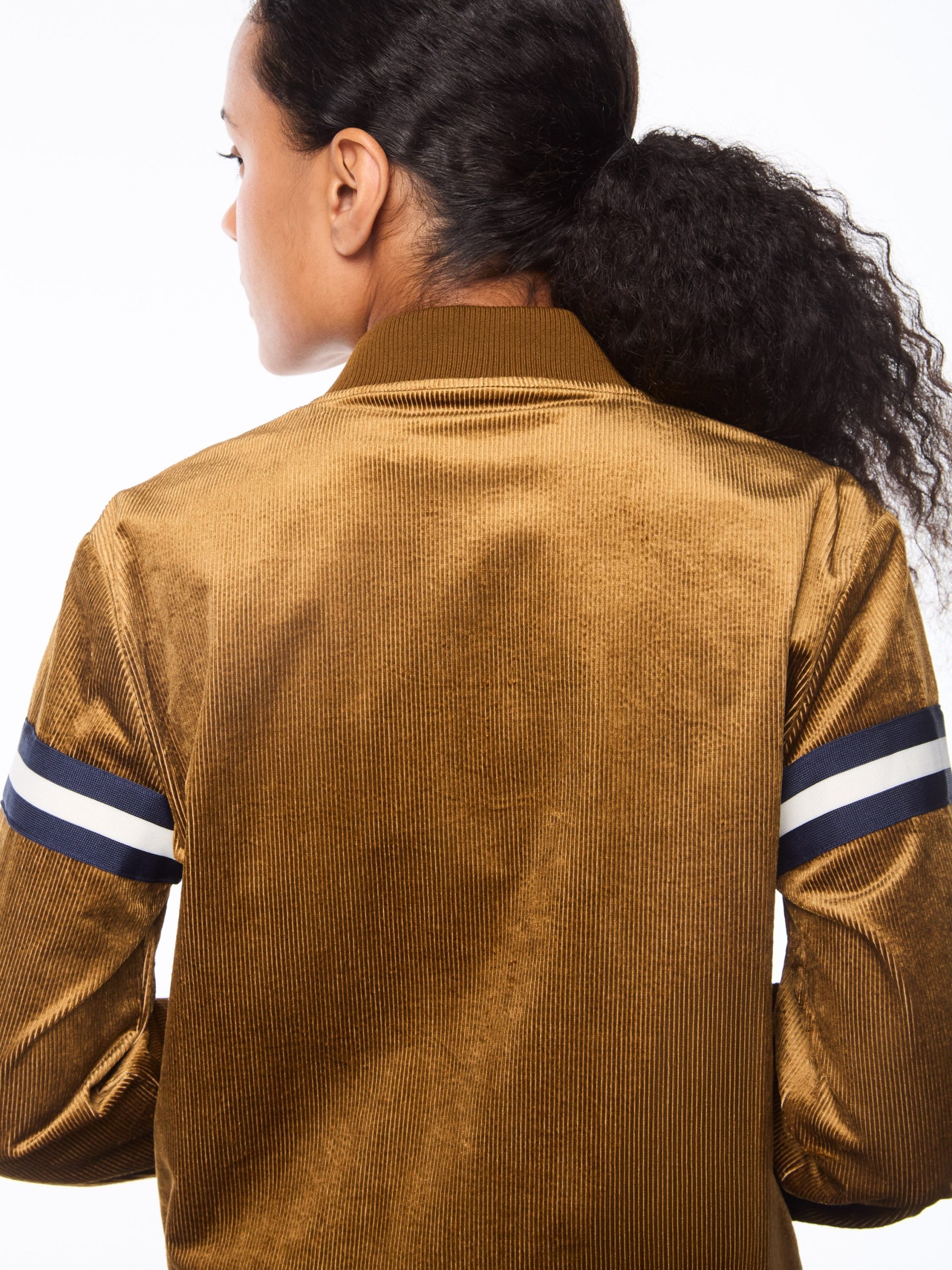 Women's Cordurato Track Jacket- Bronze Brown - Image 6