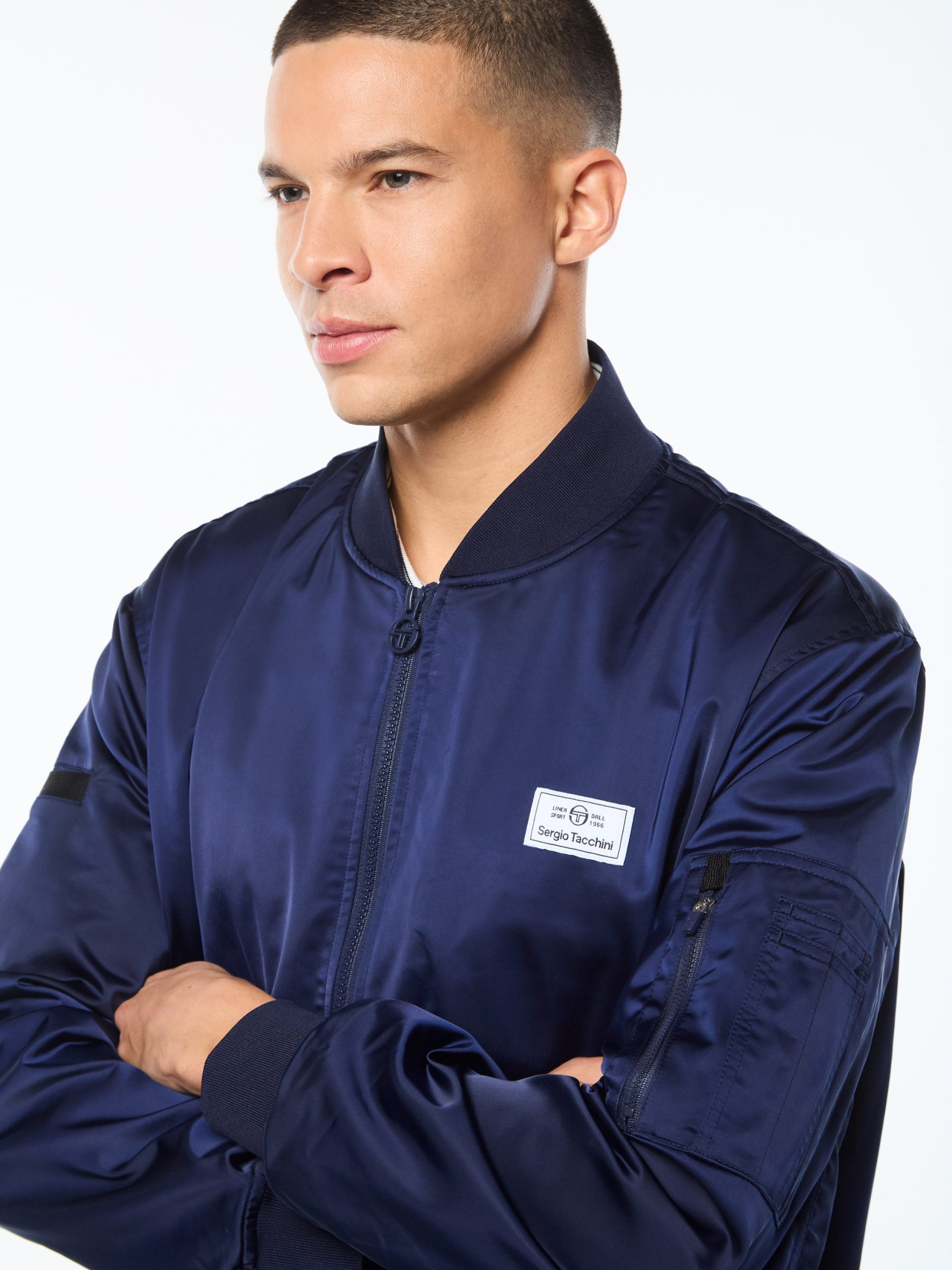 Piano Bomber Jacket-Maritime Blue - Image 7