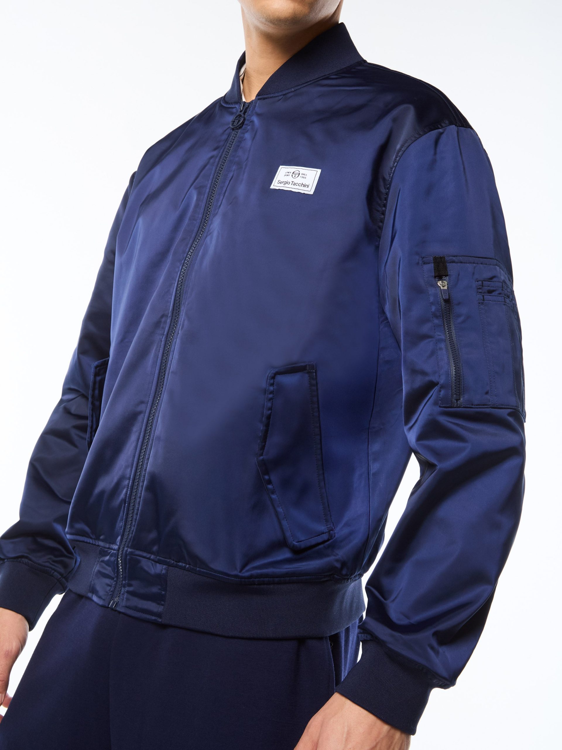 Piano Bomber Jacket-Maritime Blue - Image 8