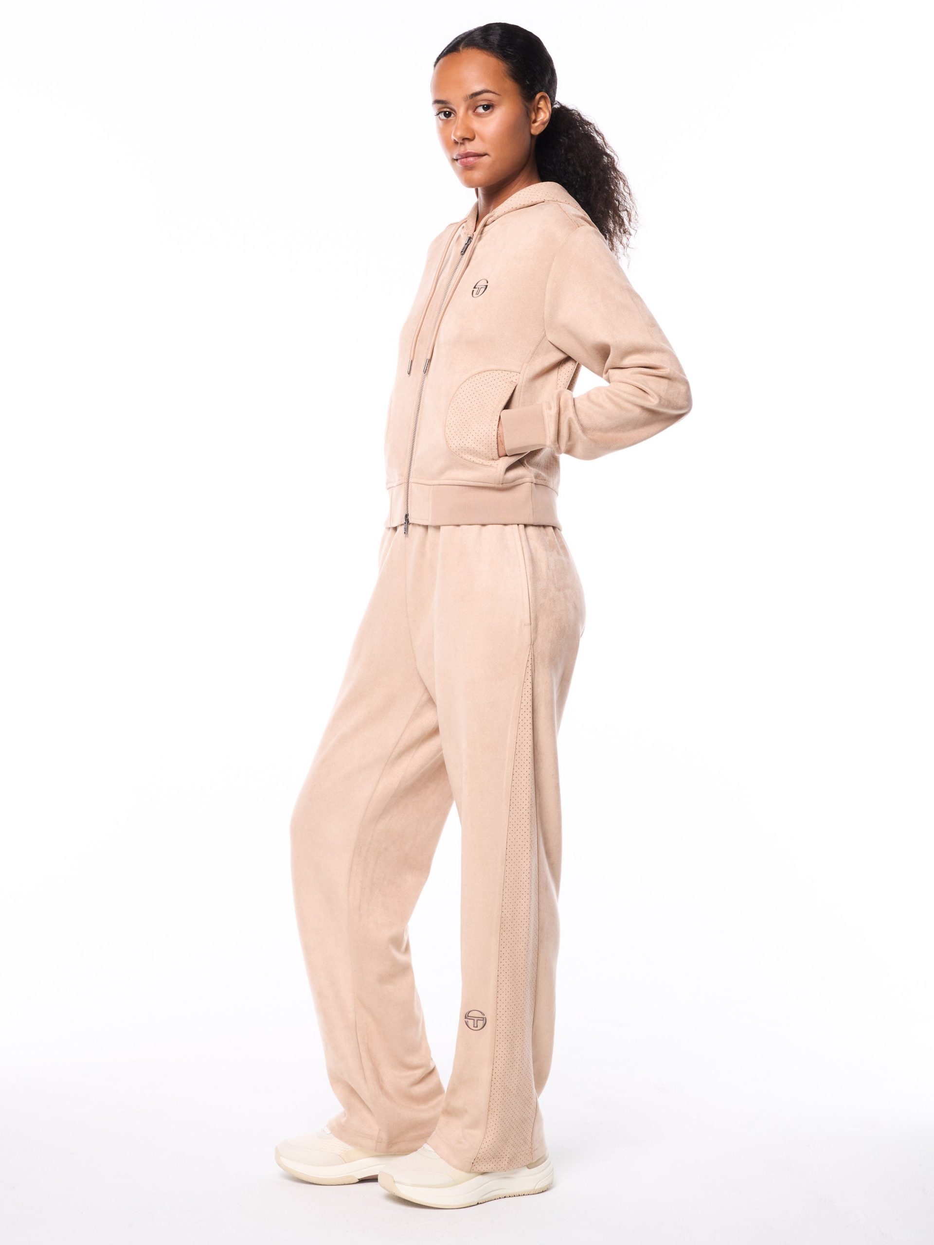 Women's Camoscio Hoodie- Humus - Image 3