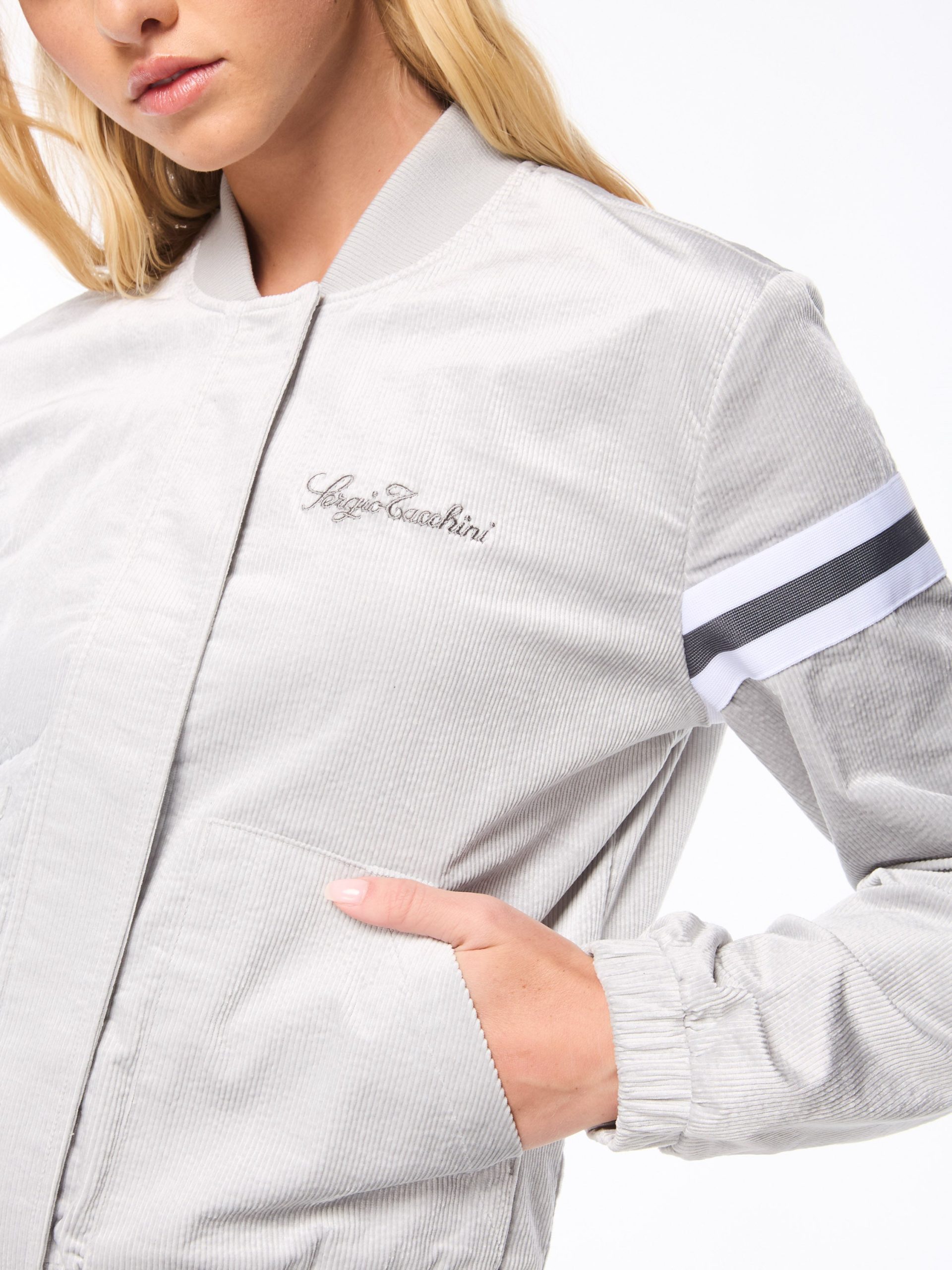 Women's Cordurato Track Jacket- Quiet Shade - Image 8