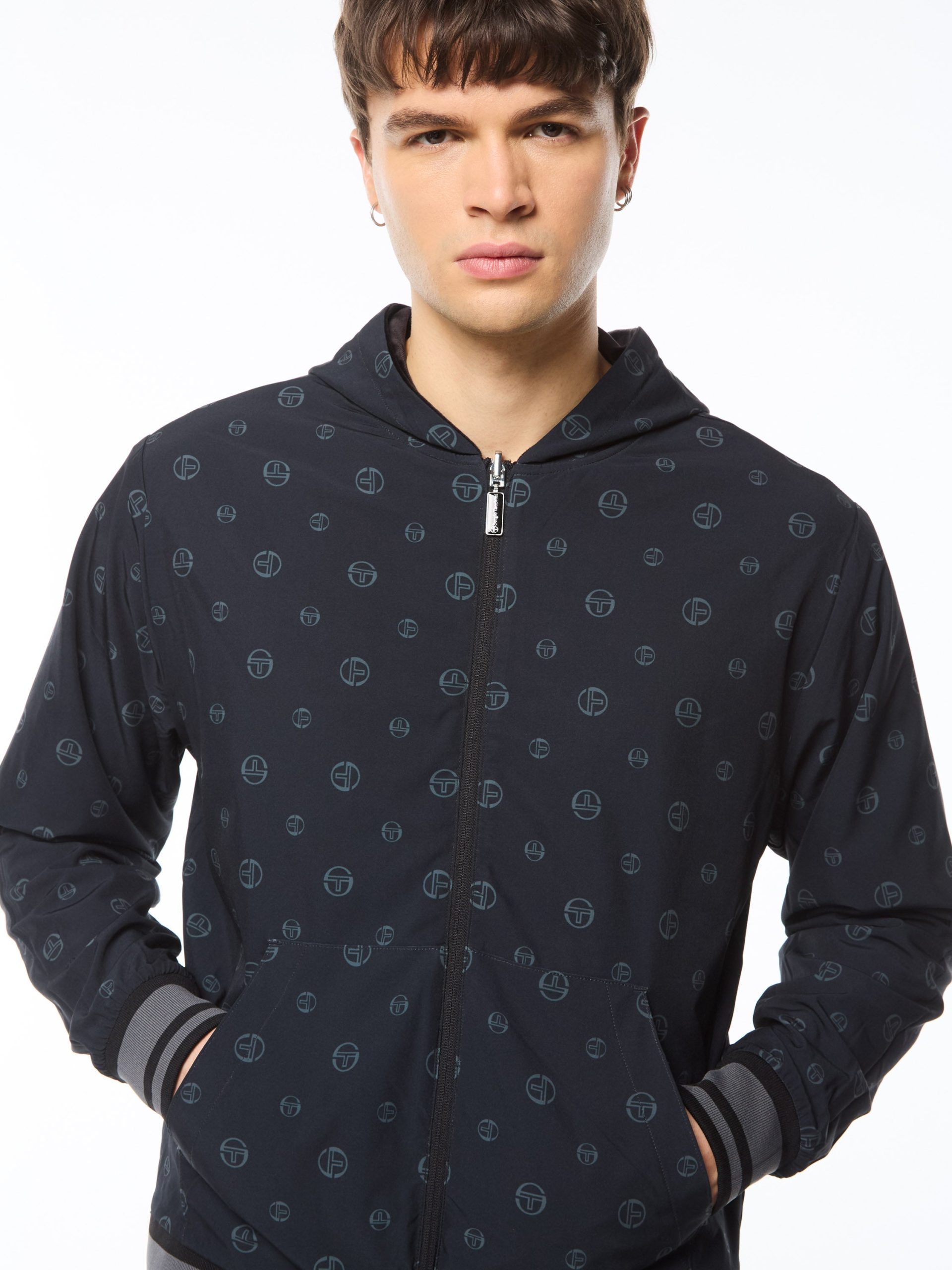 Viaggioa Reversible Velour Track Jacket-Black Beauty - Image 3