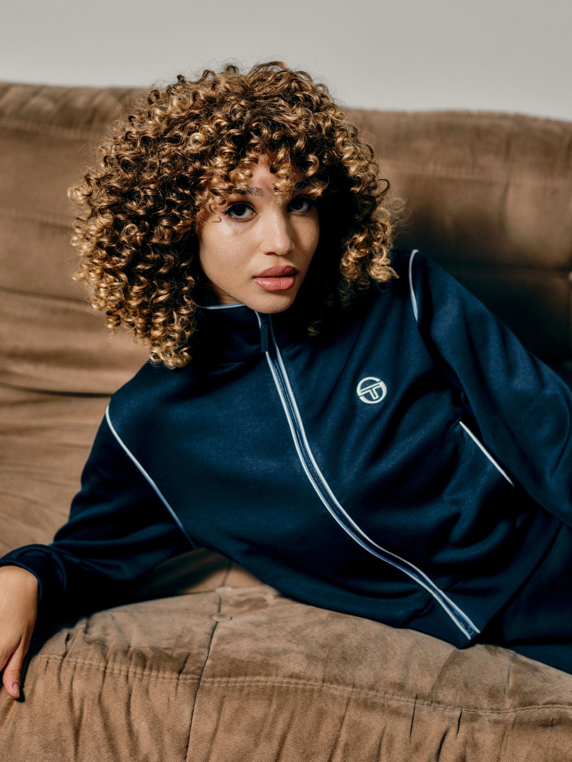 Terina Track Jacket- Maritime Blue - Image 3