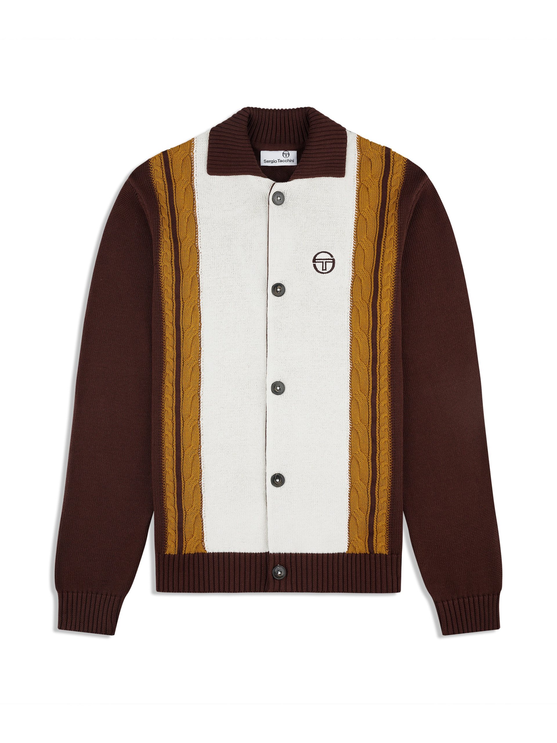 Bruni Knit Cardigan- Bitter Chocolate - Image 2