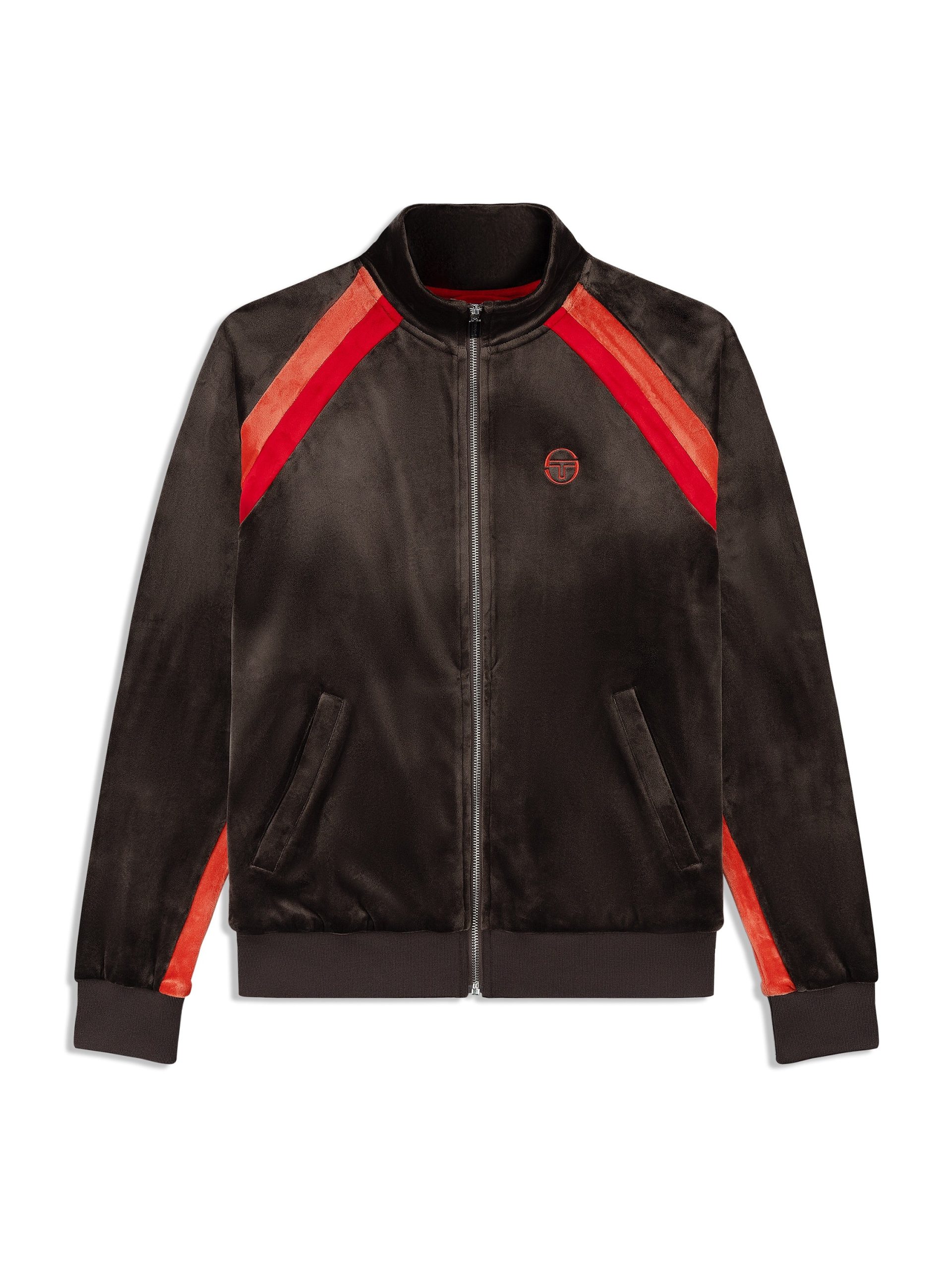 Banda Velour Track Jacket- Mulch - Image 2