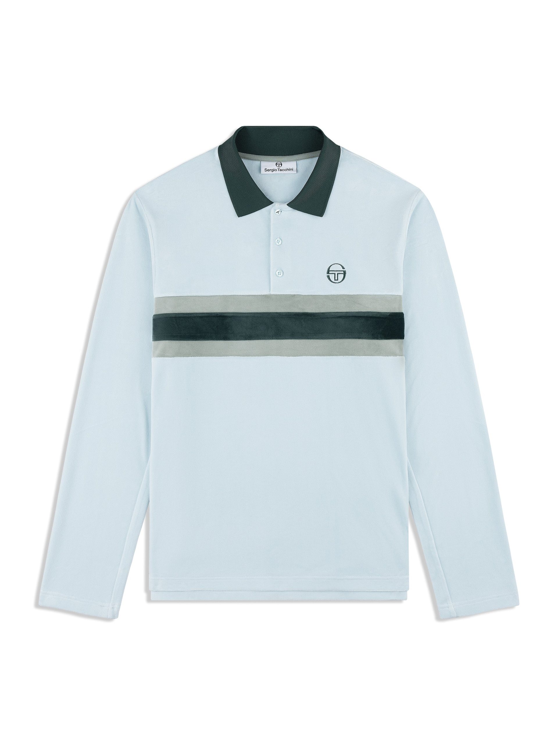 Banda Velour Polo- Baby Blue - Image 2