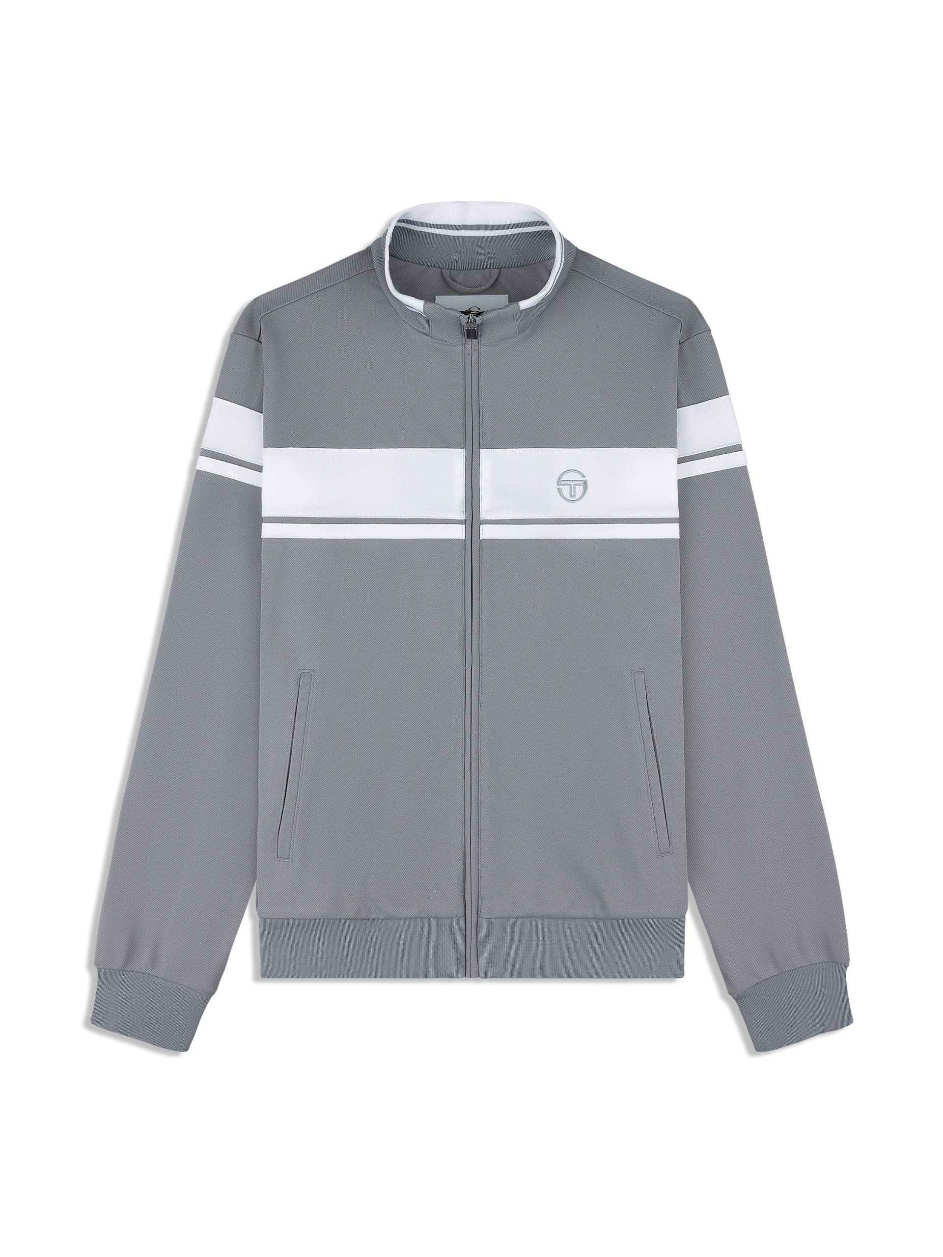 Damarindo Track Jacket Archivio- Sleet/ White - Image 2