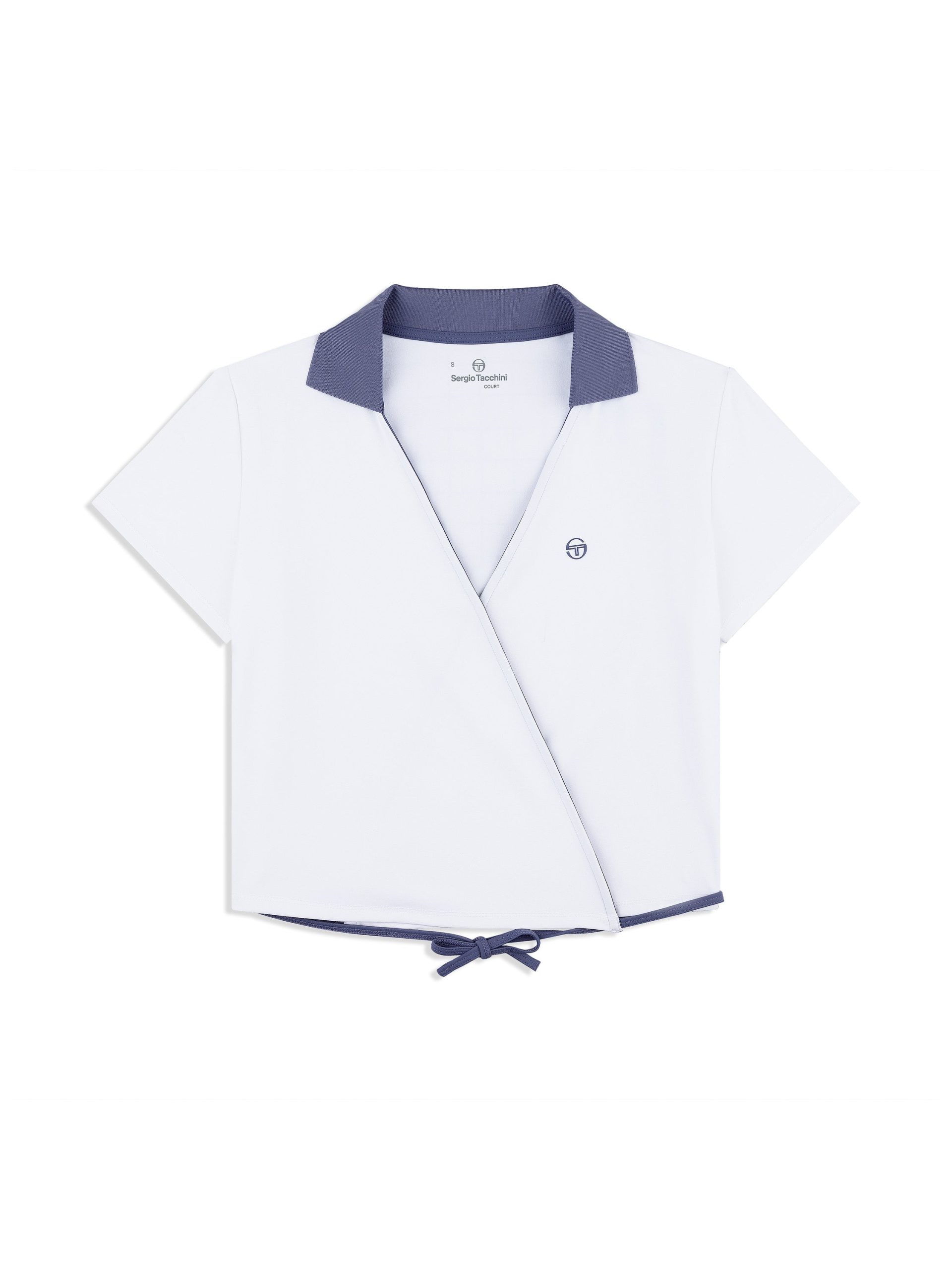 Agata Wrap Polo- Brilliant White - Image 2