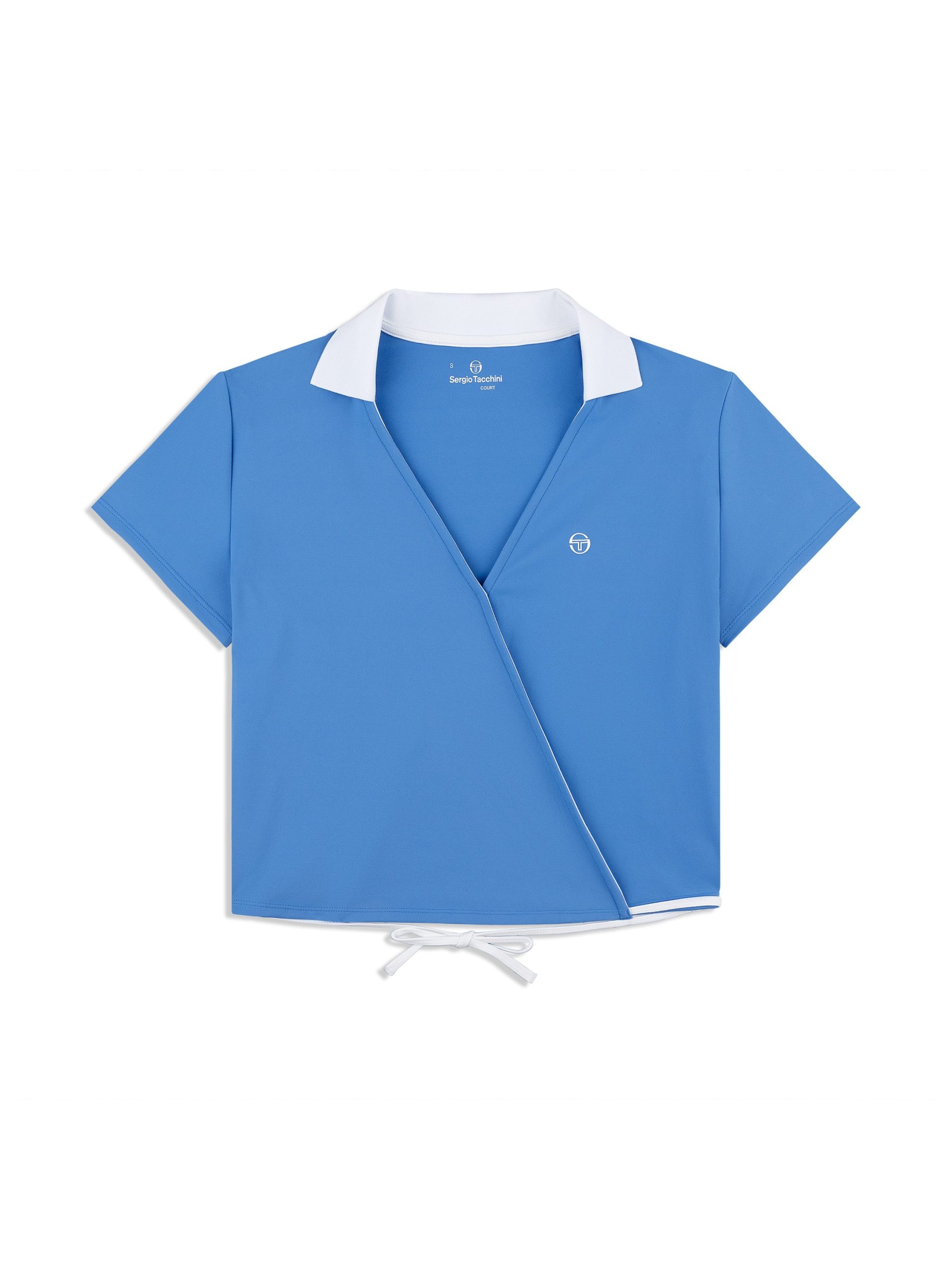 Agata Wrap Polo- Ultramarine - Image 2
