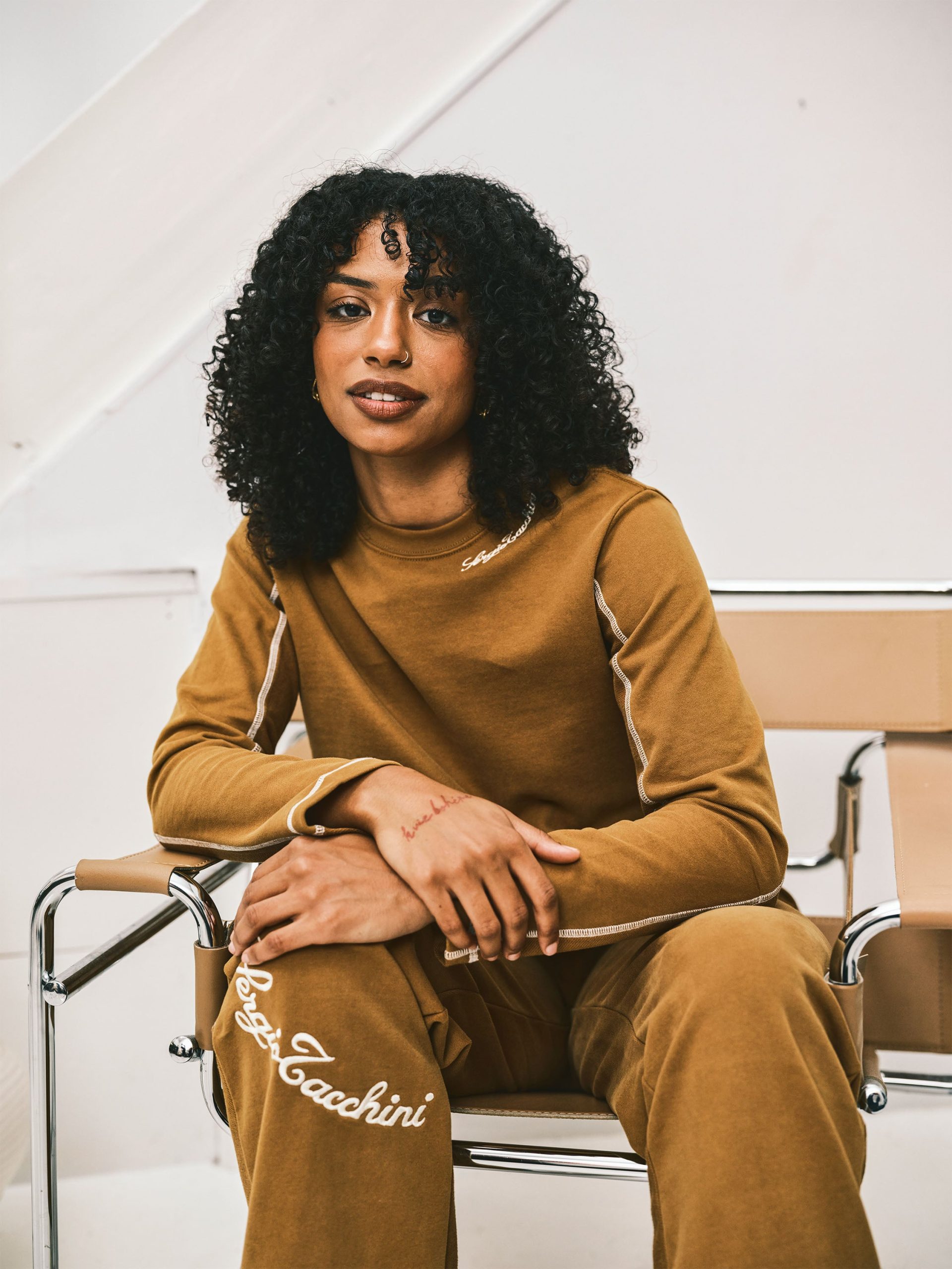 Greta Sweatpant- Bronze Brown - Image 3