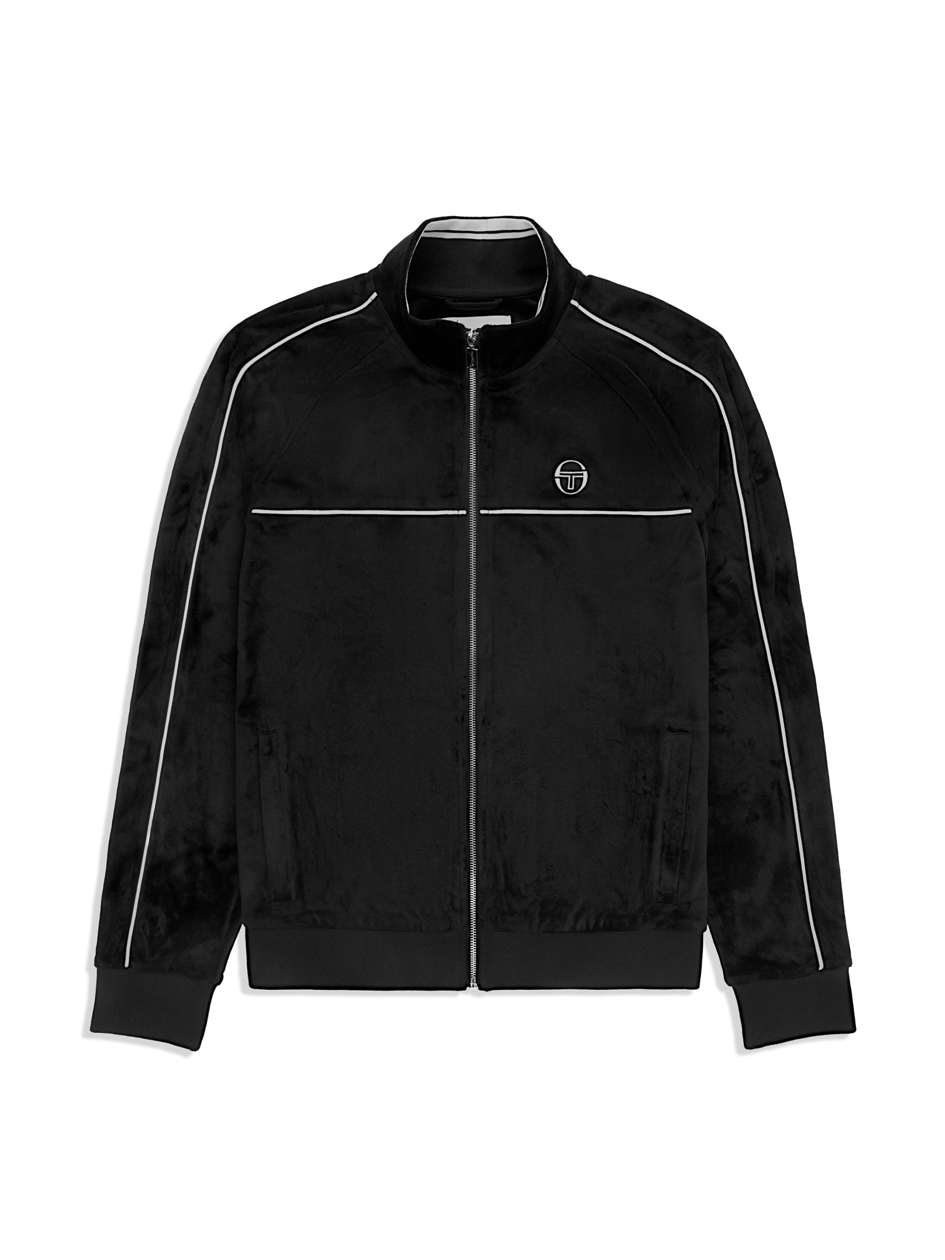 Lioni Velour Track Jacket- Black Beauty - Image 2