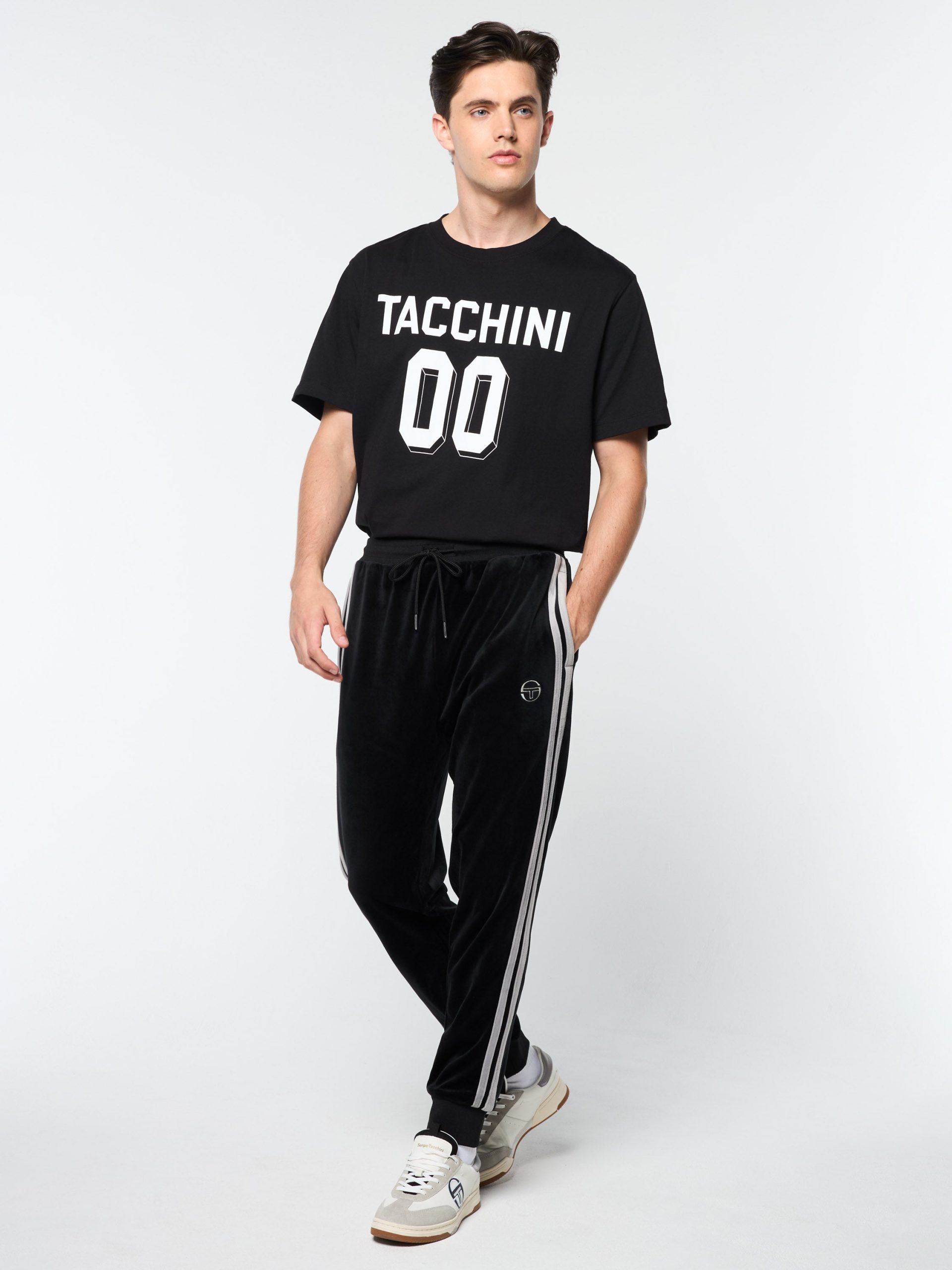 Damarindo Velour Track Pant- Black Beauty - Image 3