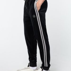 Damarindo Velour Track Pant- Black Beauty