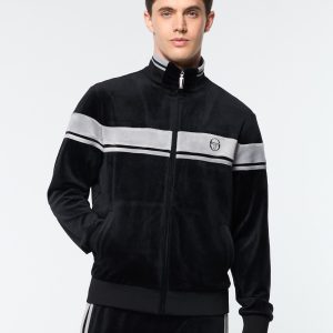 Damarindo Velour Track Jacket- Black Beauty