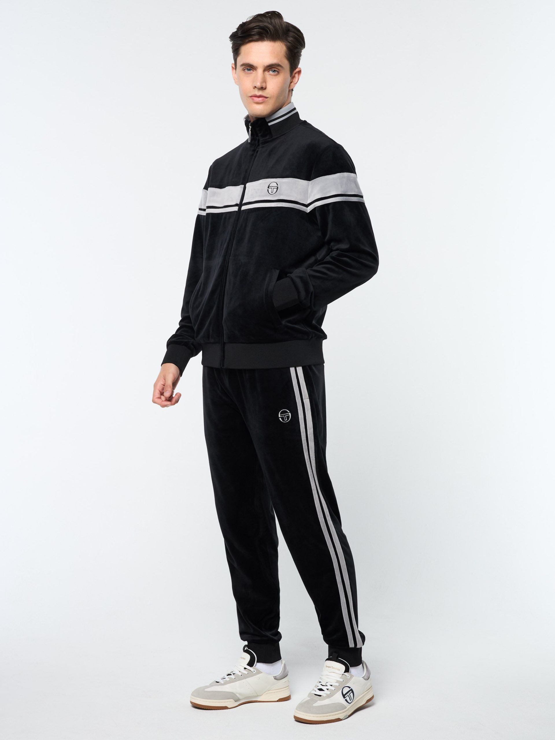 Damarindo Velour Track Jacket- Black Beauty - Image 4