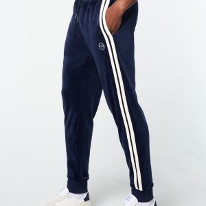 Damarindo Velour Track Pant- Maritime Blue