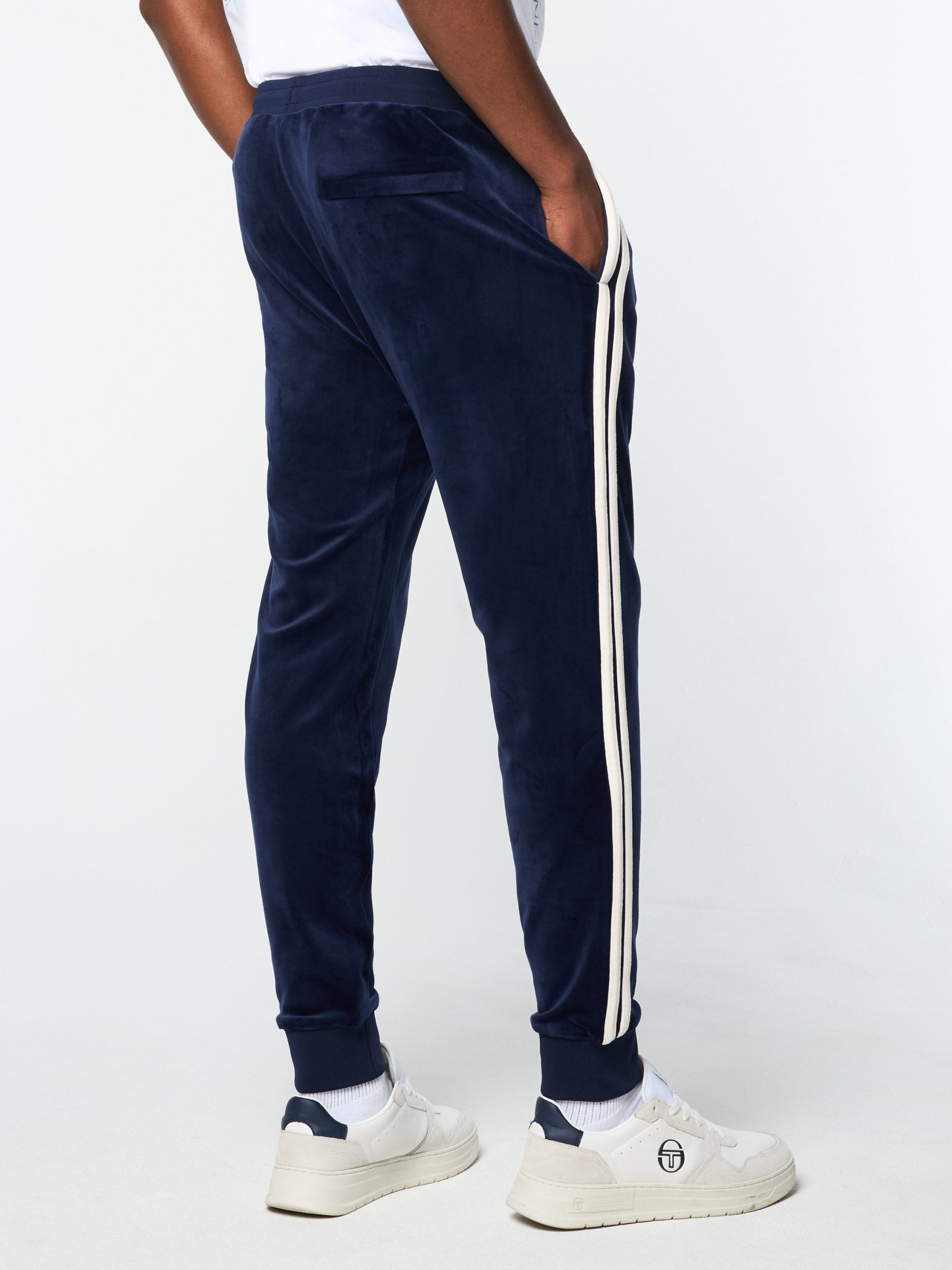 Damarindo Velour Track Pant- Maritime Blue - Image 4