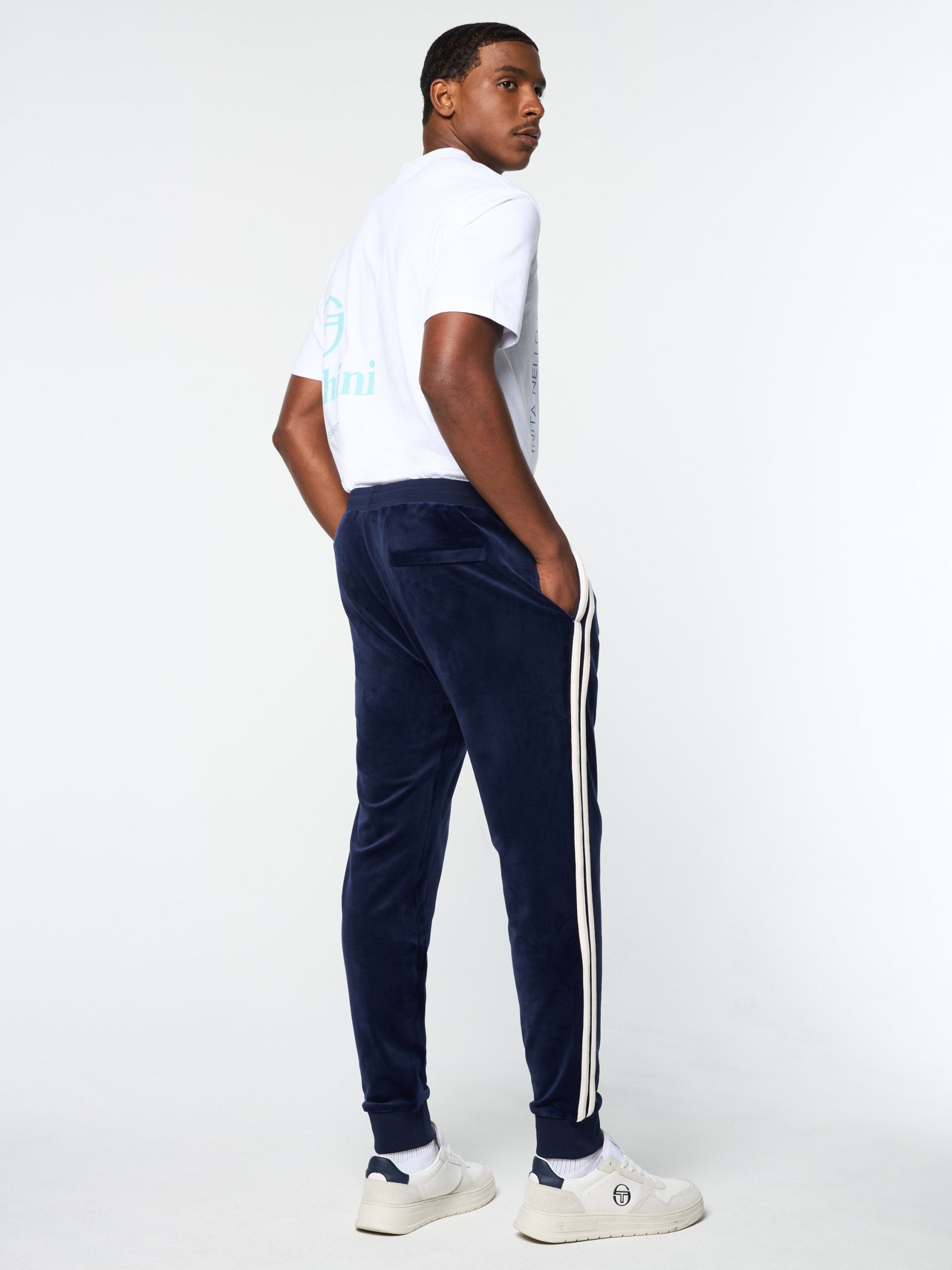 Damarindo Velour Track Pant- Maritime Blue - Image 5