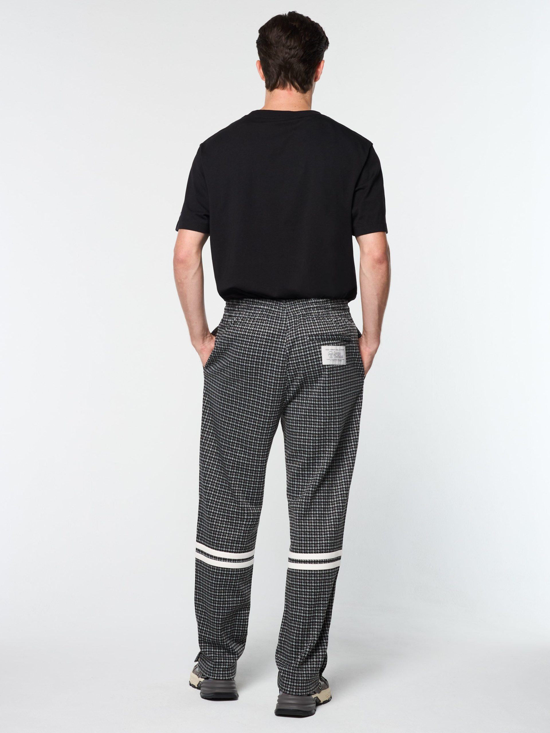 Dallas Houndstooth Track Pant- Black Beauty - Image 7
