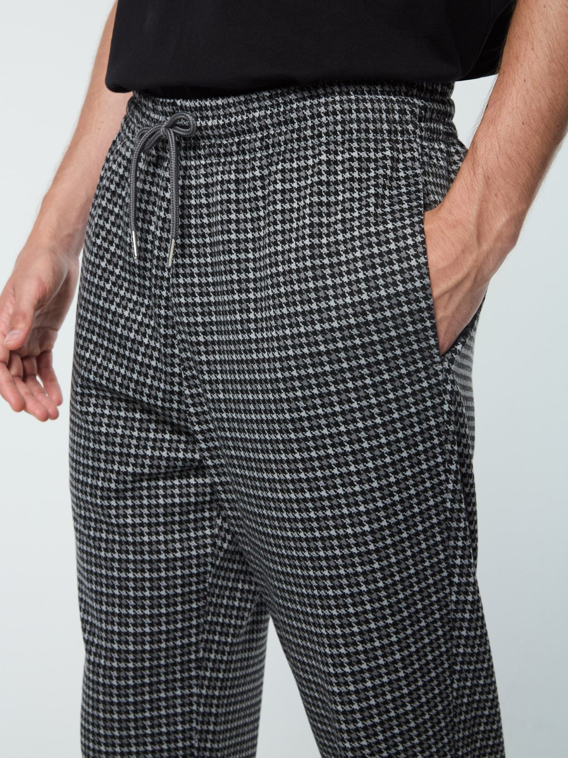 Dallas Houndstooth Track Pant- Black Beauty - Image 9