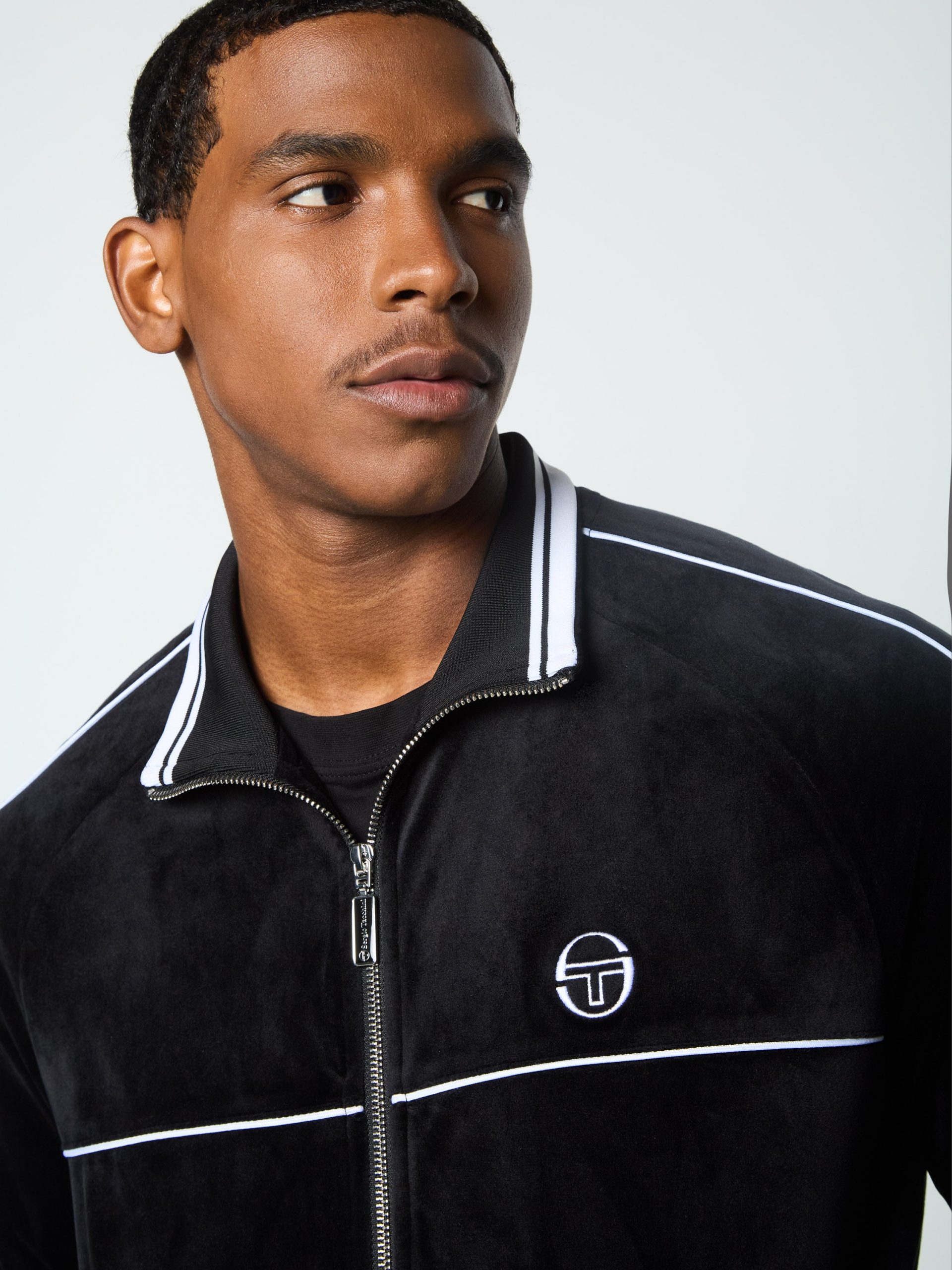 Lioni Velour Track Jacket- Black Beauty - Image 8