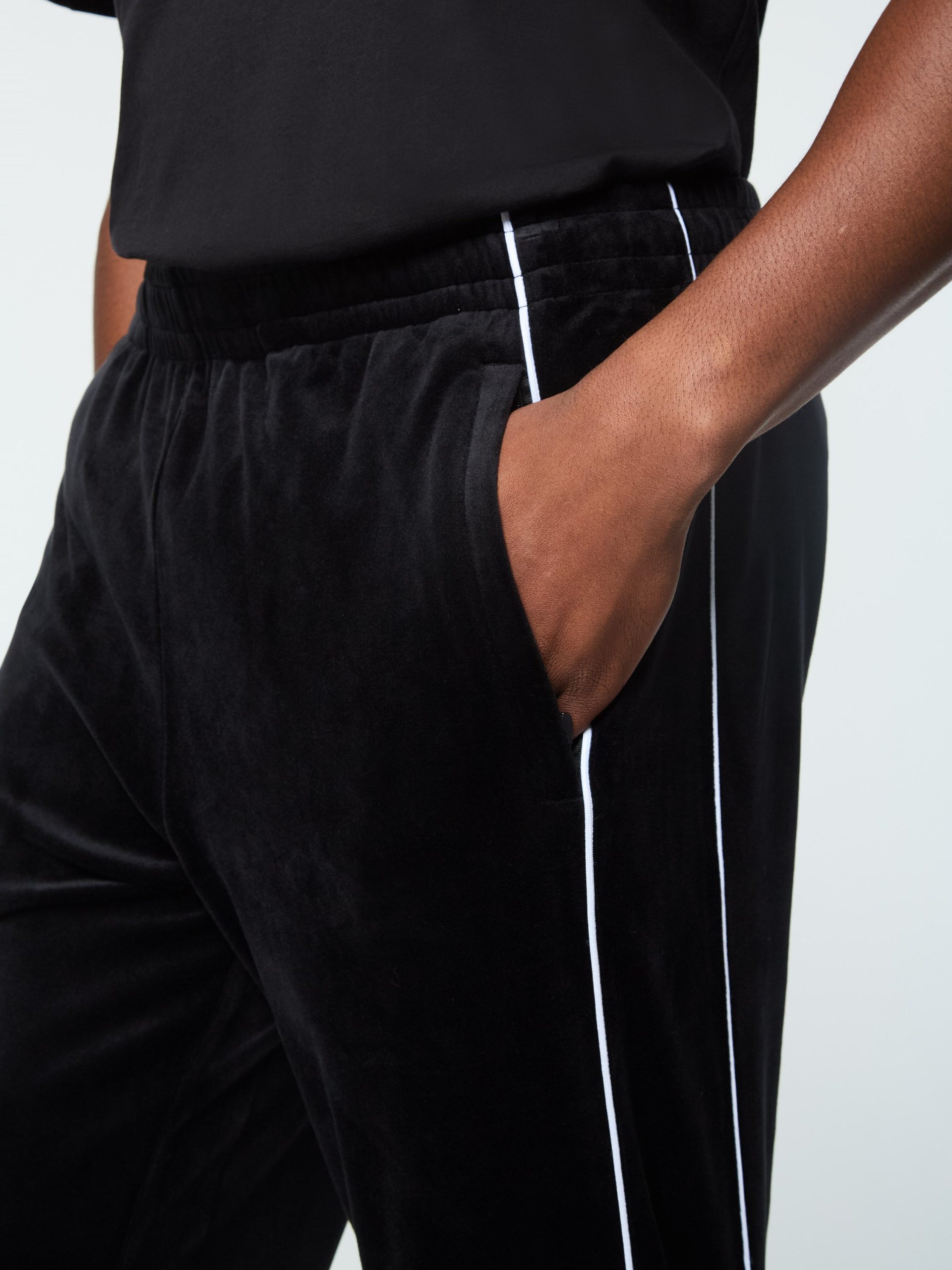 Lioni Velour Track Pant- Black Beauty - Image 7