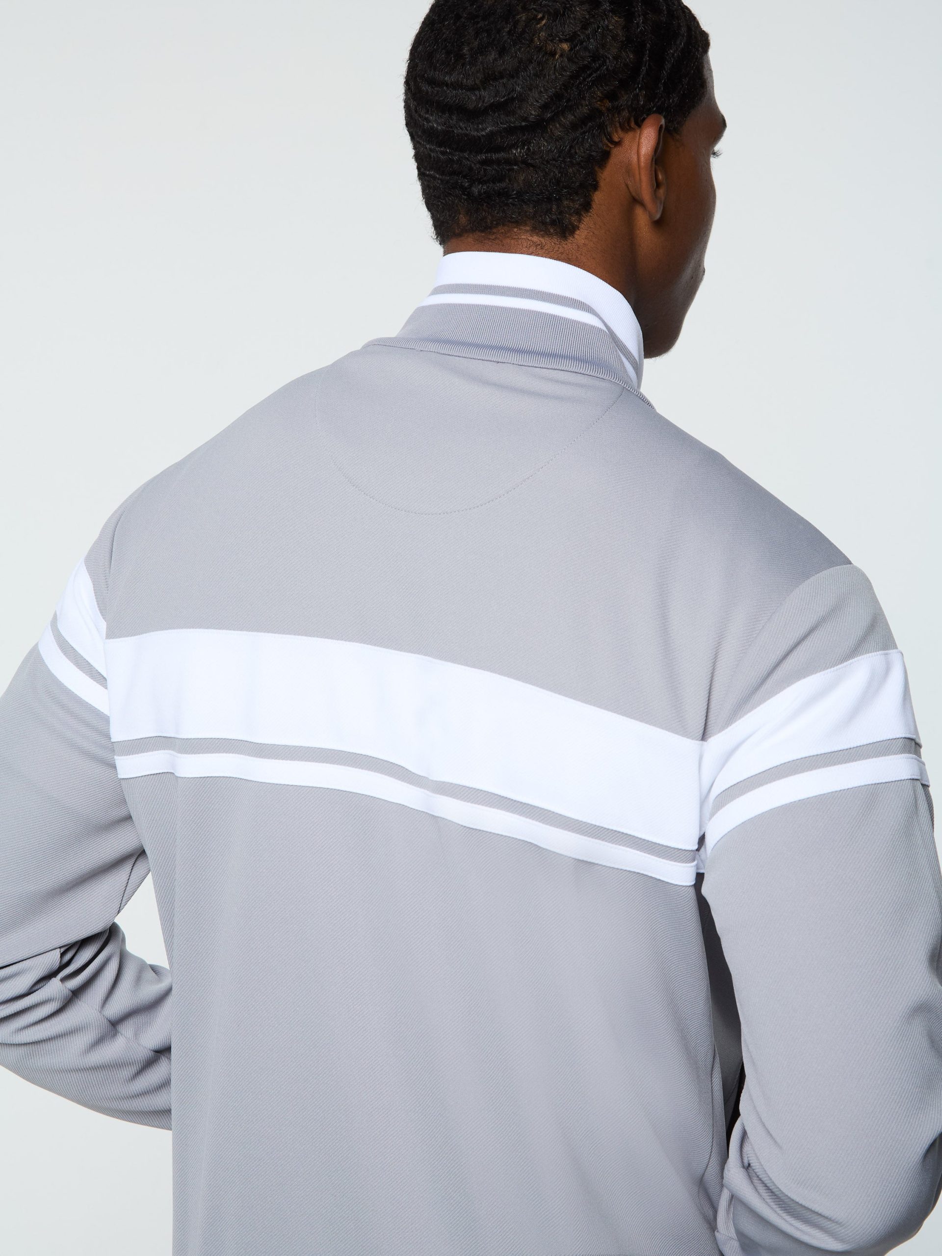 Damarindo Track Jacket Archivio- Sleet/ White - Image 8