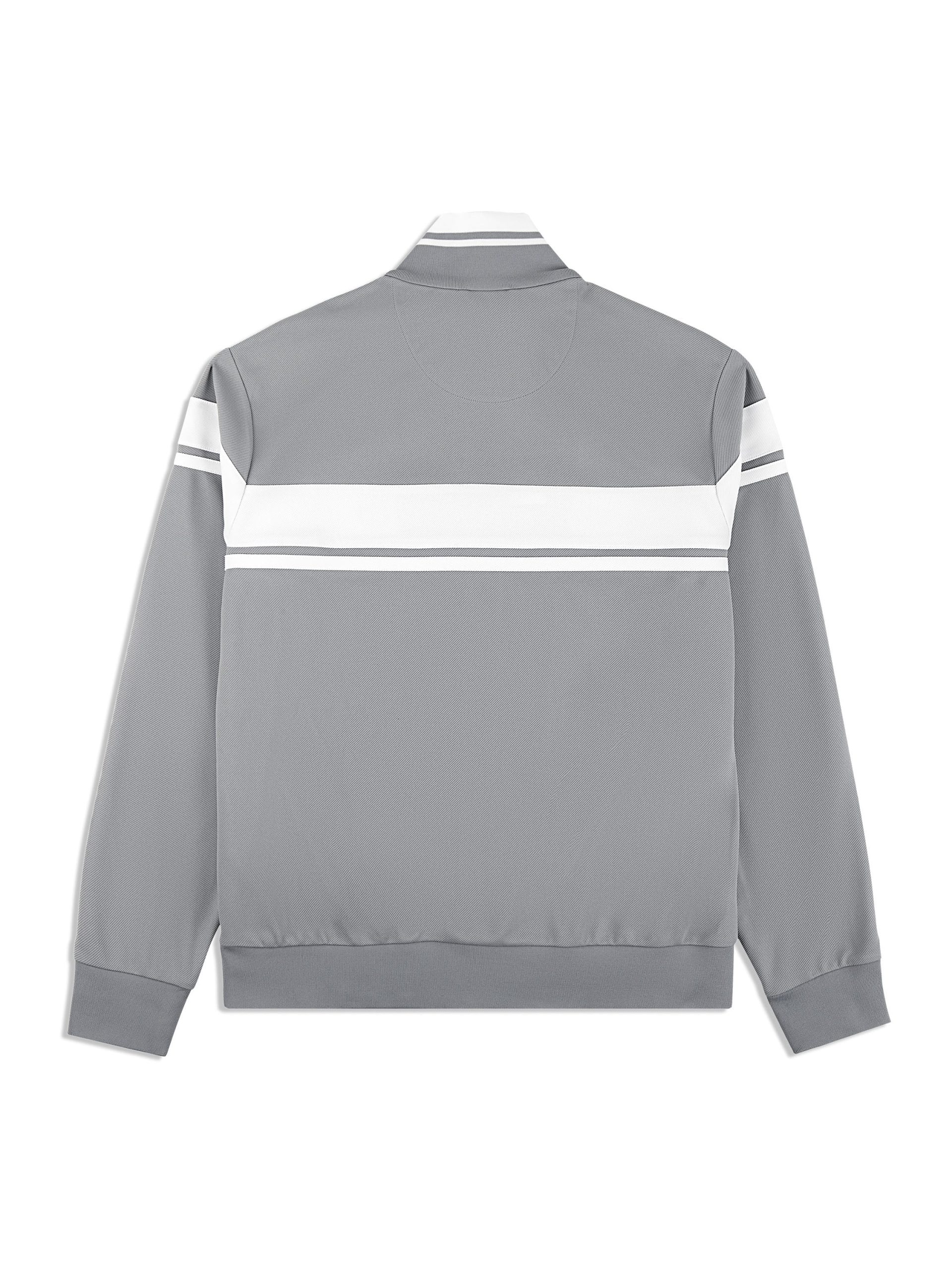 Damarindo Track Jacket Archivio- Sleet/ White - Image 5