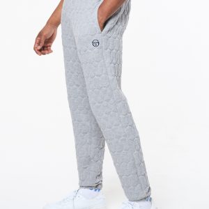 Aversa Quilted Sweatpant- Light Heather Grey