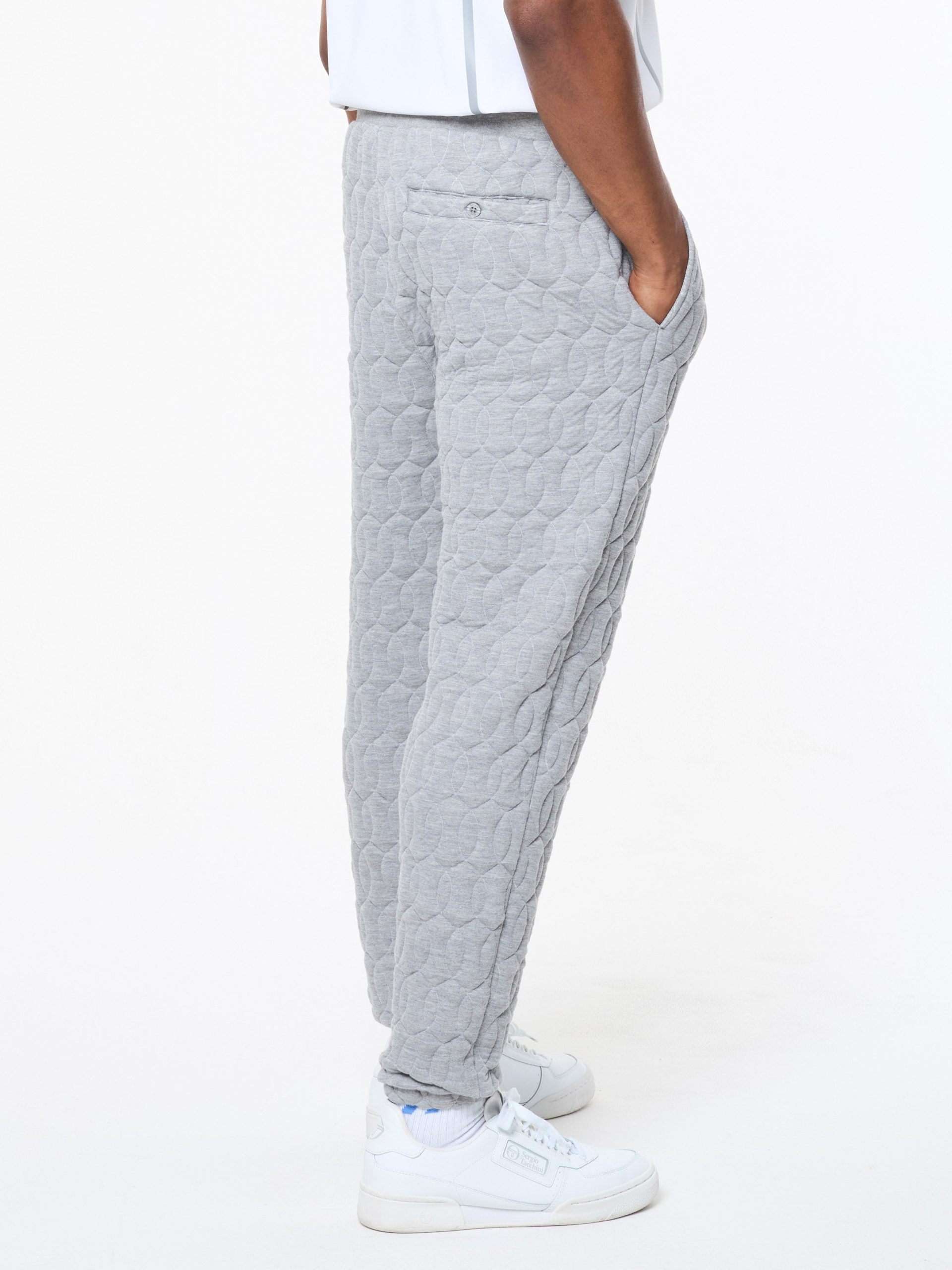 Aversa Quilted Sweatpant- Light Heather Grey - Image 6