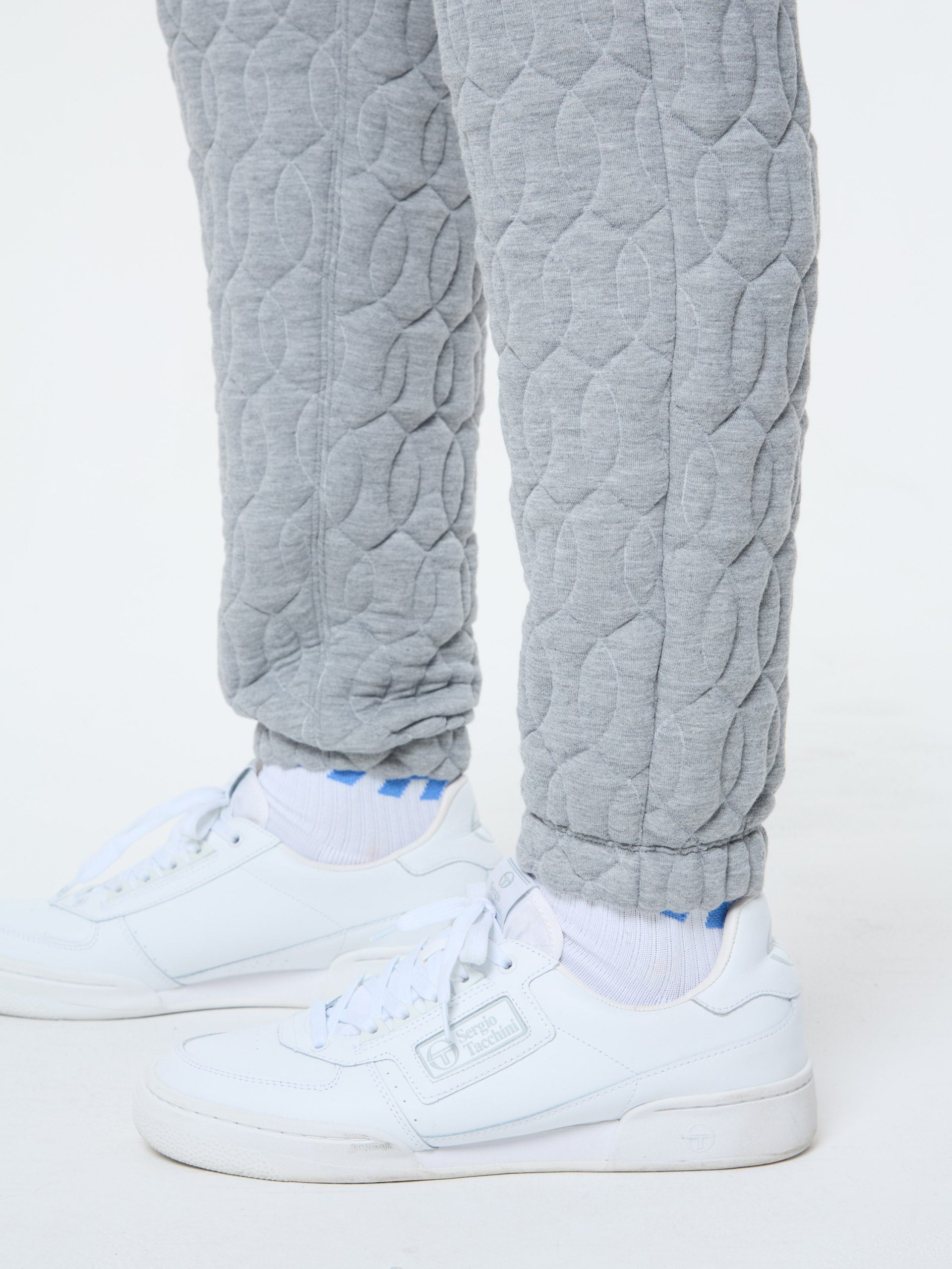 Aversa Quilted Sweatpant- Light Heather Grey - Image 10