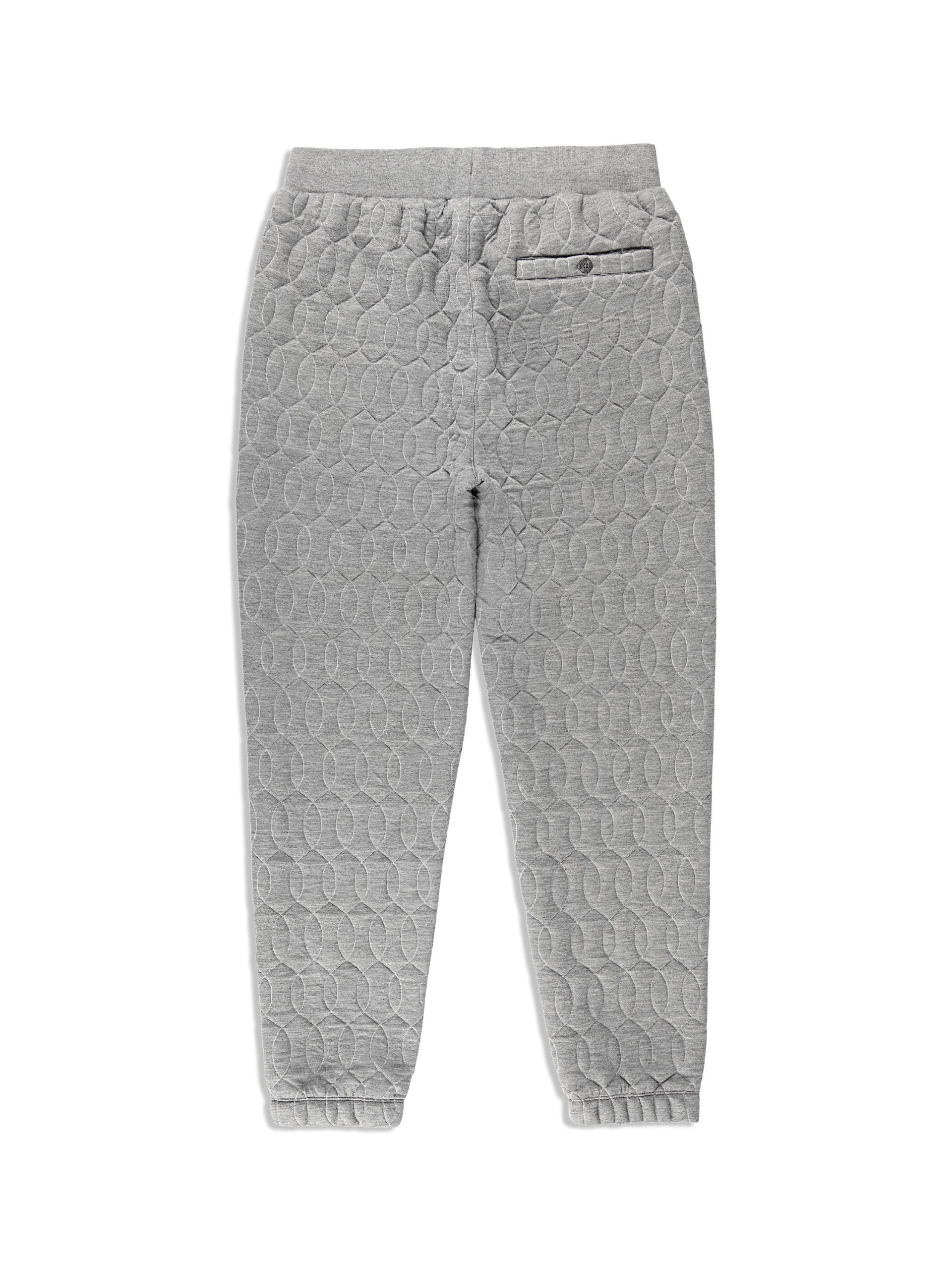Aversa Quilted Sweatpant- Light Heather Grey - Image 5