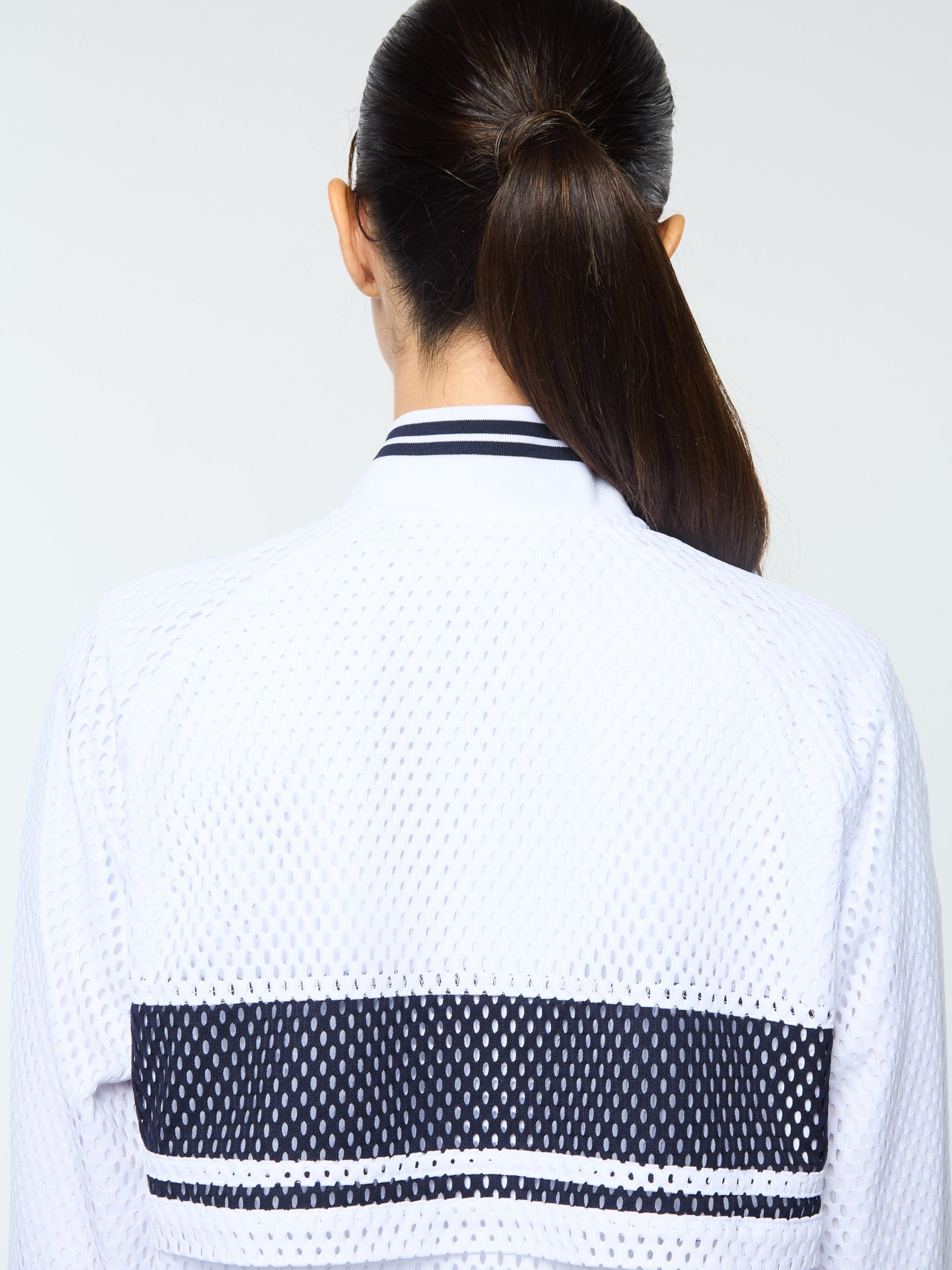 Adria Mesh Track Jacket- Brilliant White - Image 10
