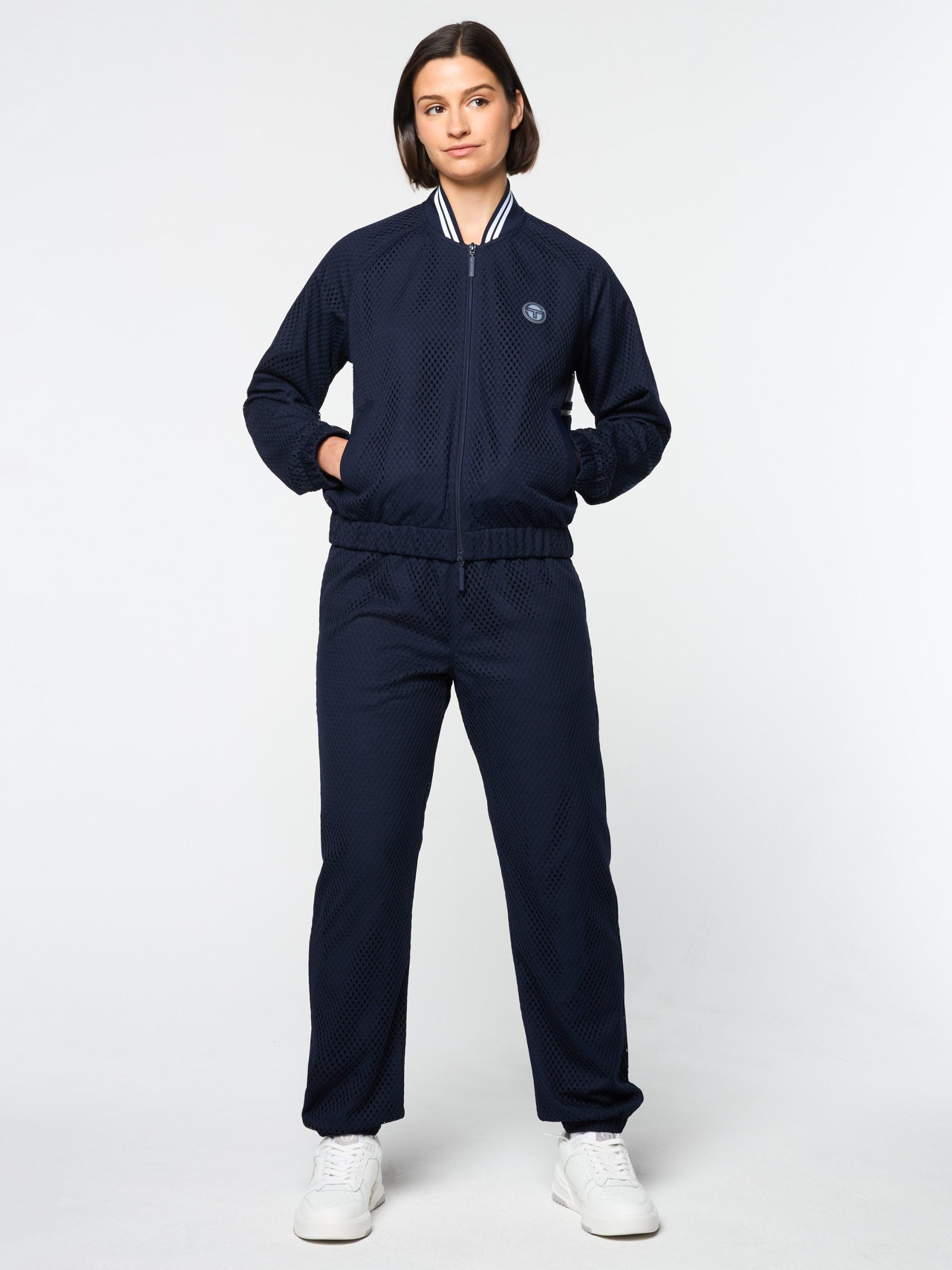 Adria Mesh Track Jacket- Maritime Blue - Image 5