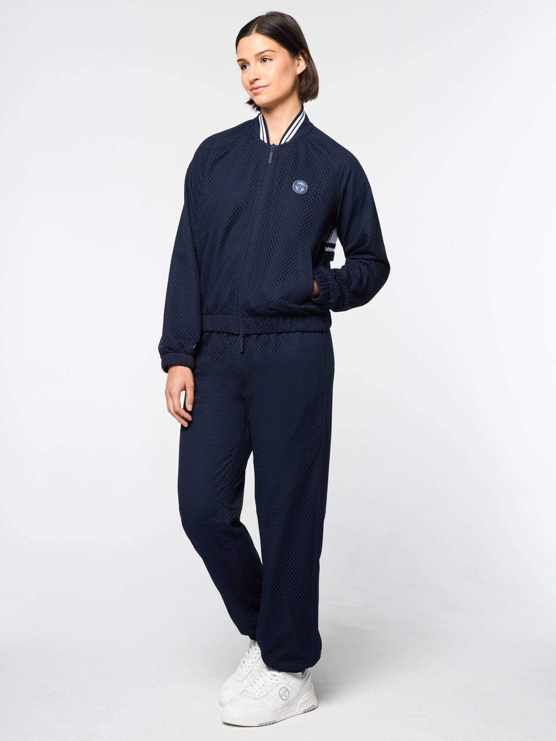 Adria Mesh Track Jacket- Maritime Blue - Image 3