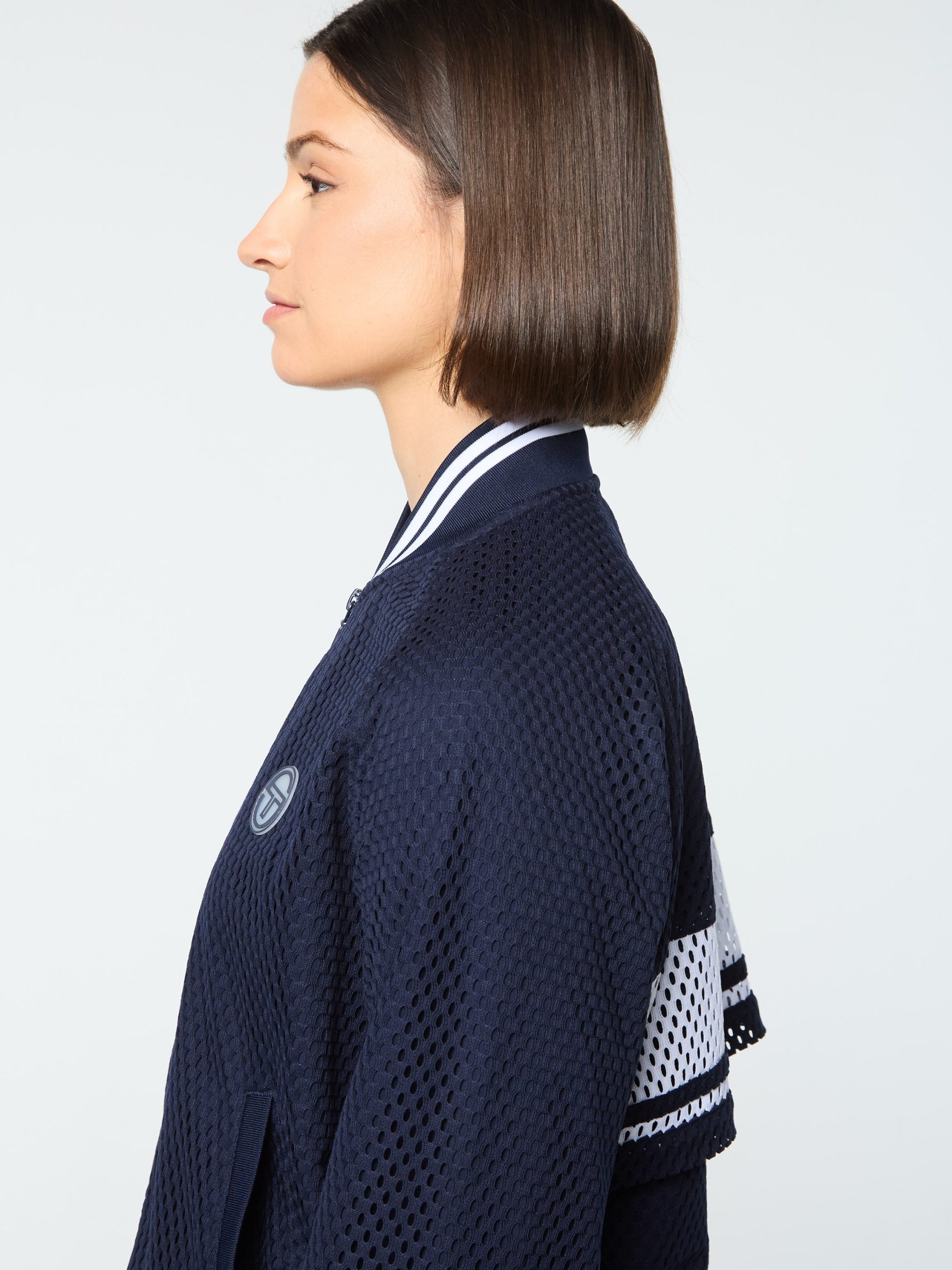 Adria Mesh Track Jacket- Maritime Blue - Image 10