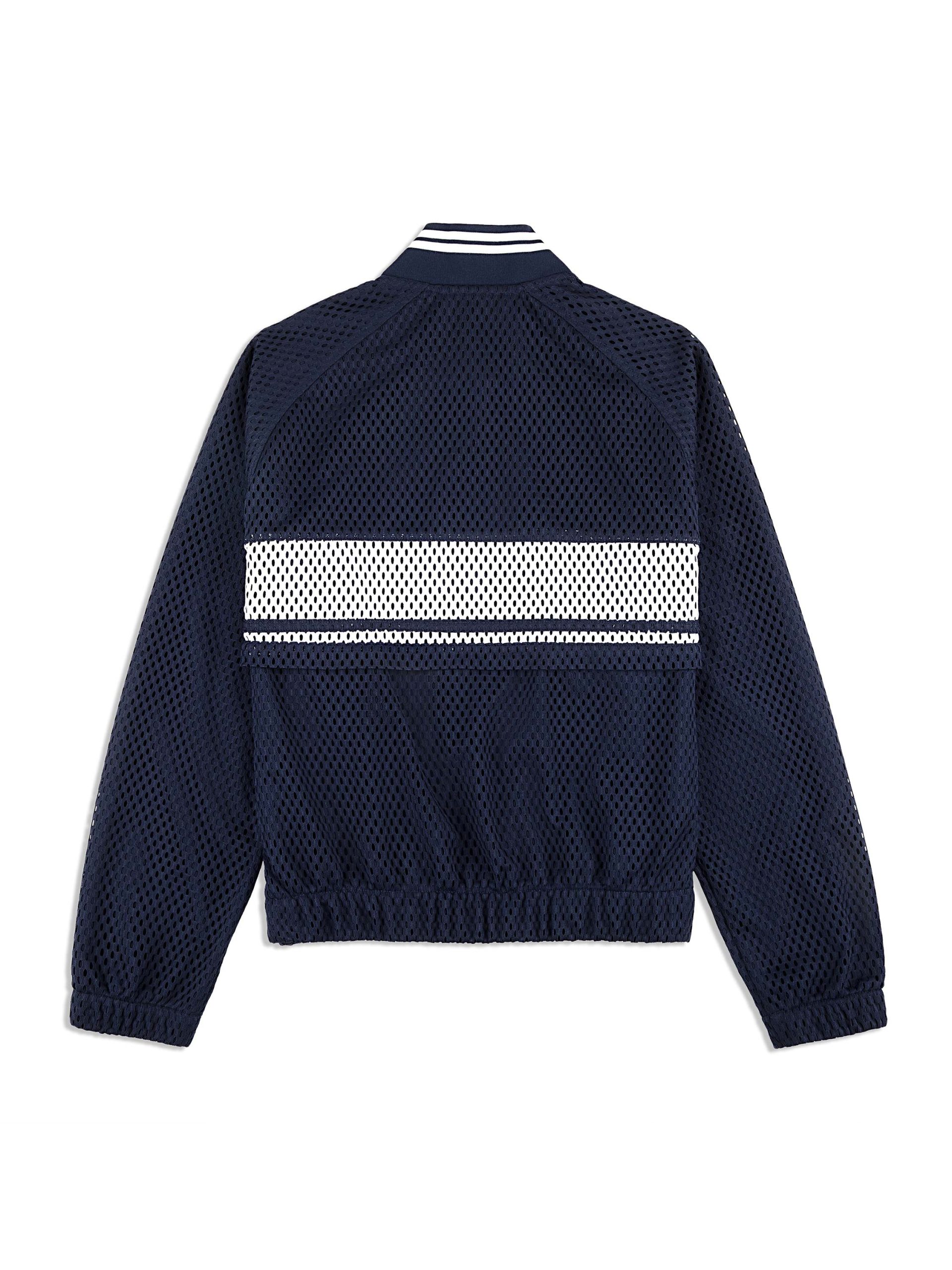 Adria Mesh Track Jacket- Maritime Blue - Image 7