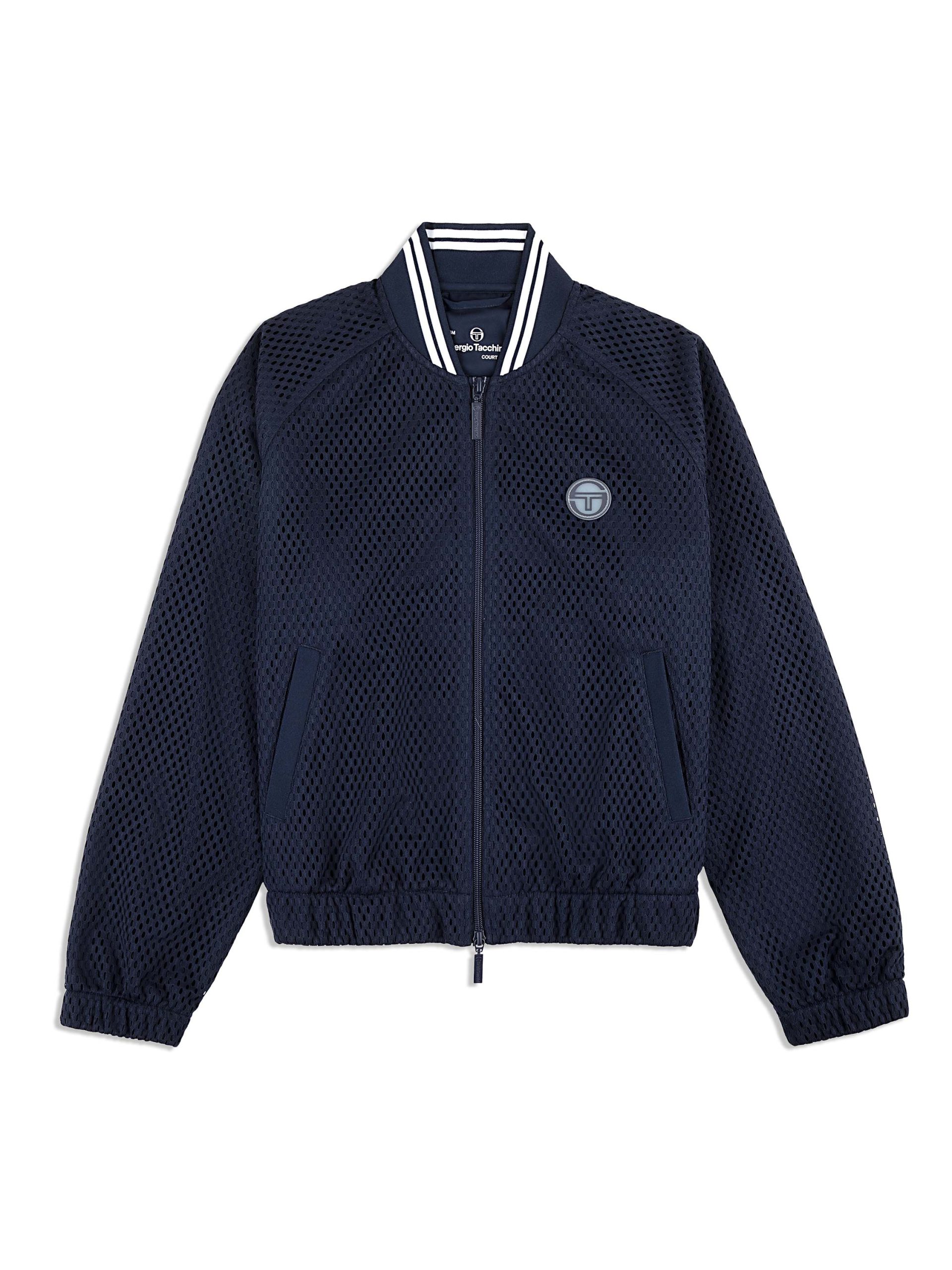 Adria Mesh Track Jacket- Maritime Blue - Image 2