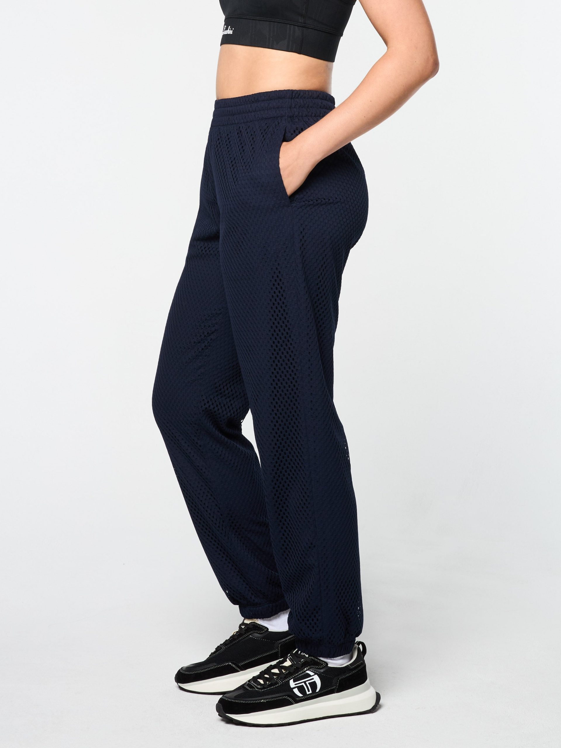 Adria Mesh Track Pant- Maritime Blue - Image 3