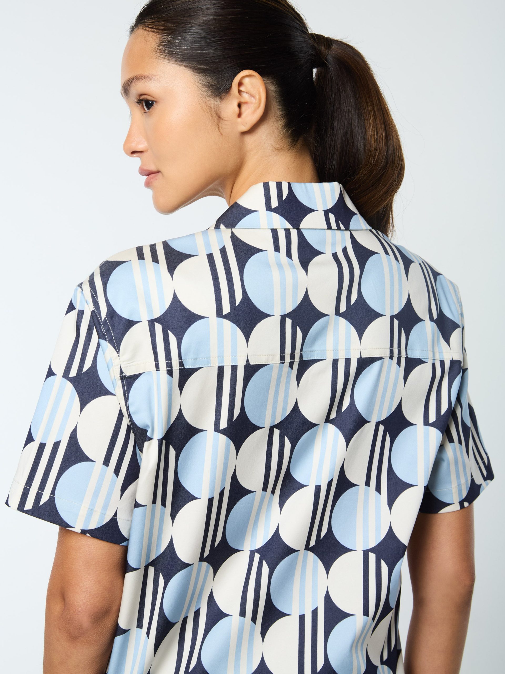 Brikette Cabana Shirt- Maritime Blue - Image 6