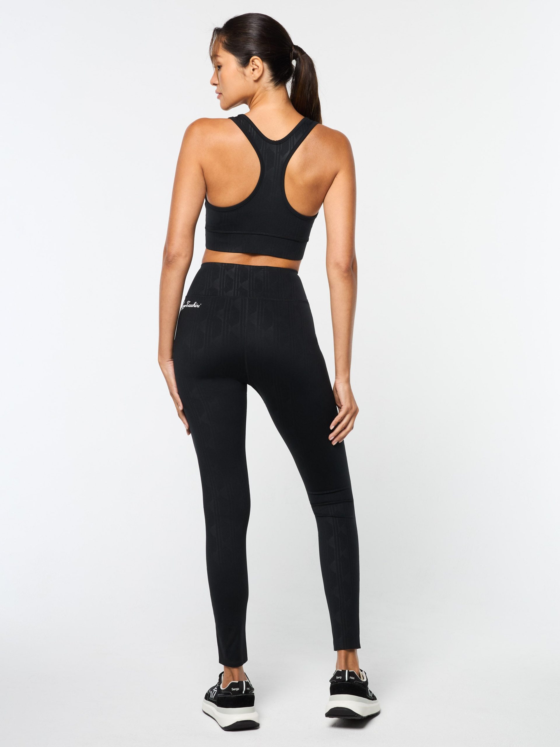 Viano Printed Sports Bra- Black Beauty - Image 8