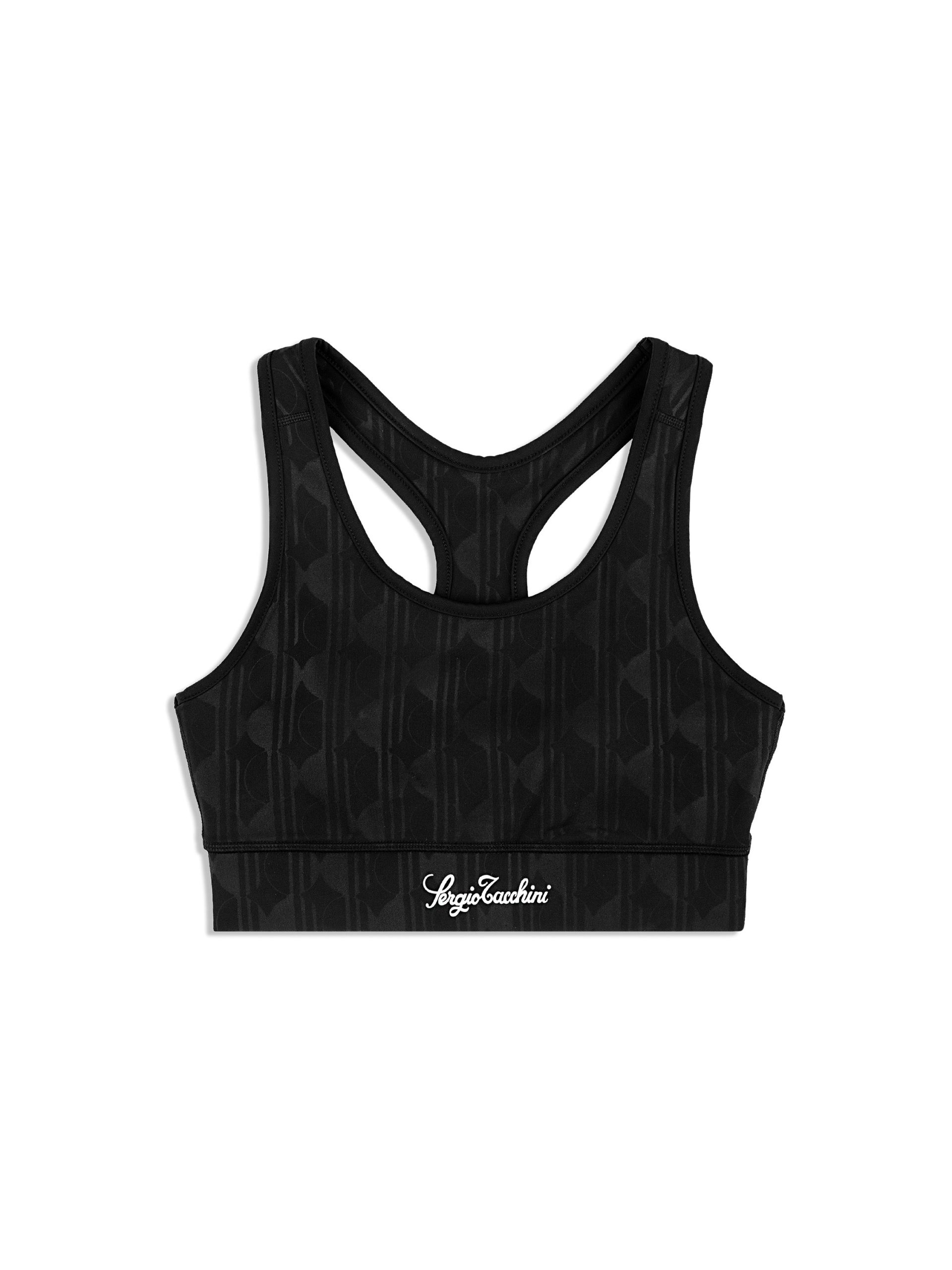 Viano Printed Sports Bra- Black Beauty - Image 2
