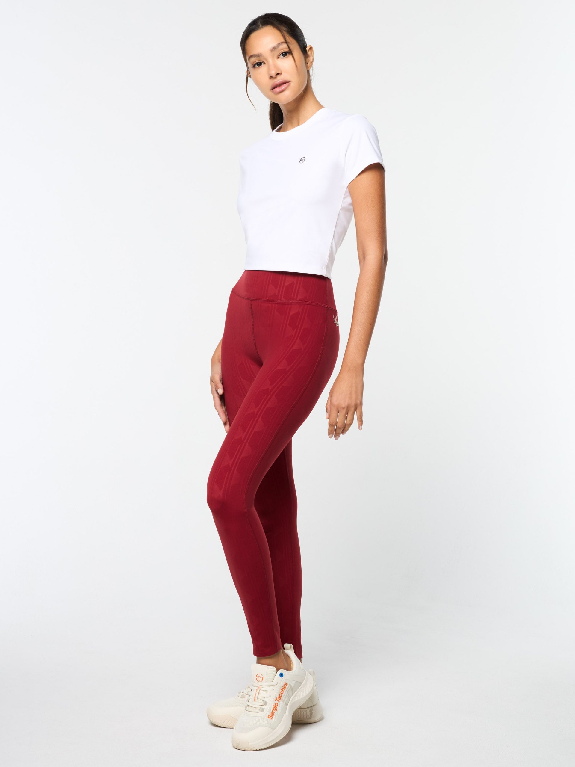 Mirano Fitted Crop Top- Brilliant White - Image 3