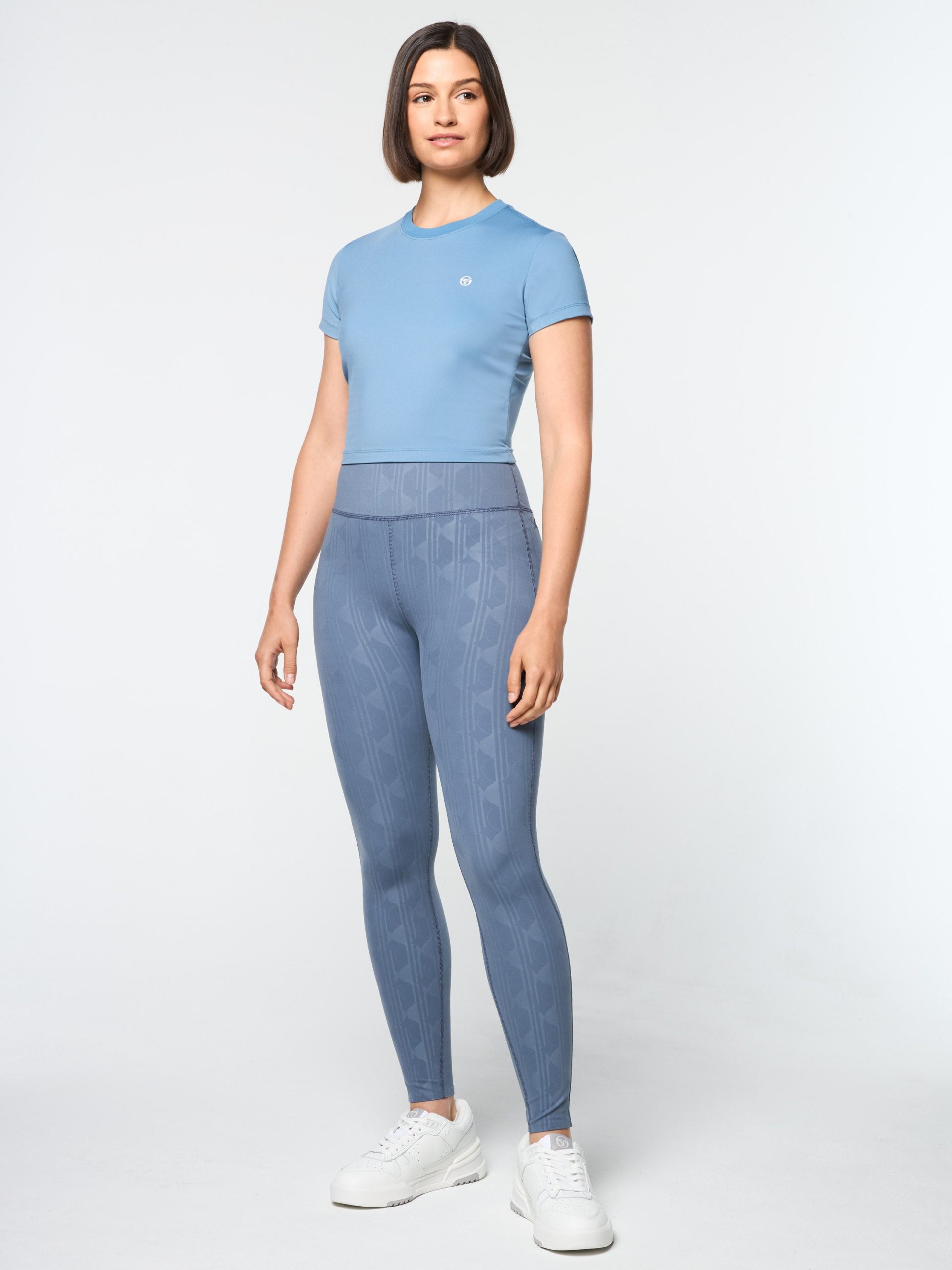 Mirano Fitted Crop Top- Coronet Blue - Image 3