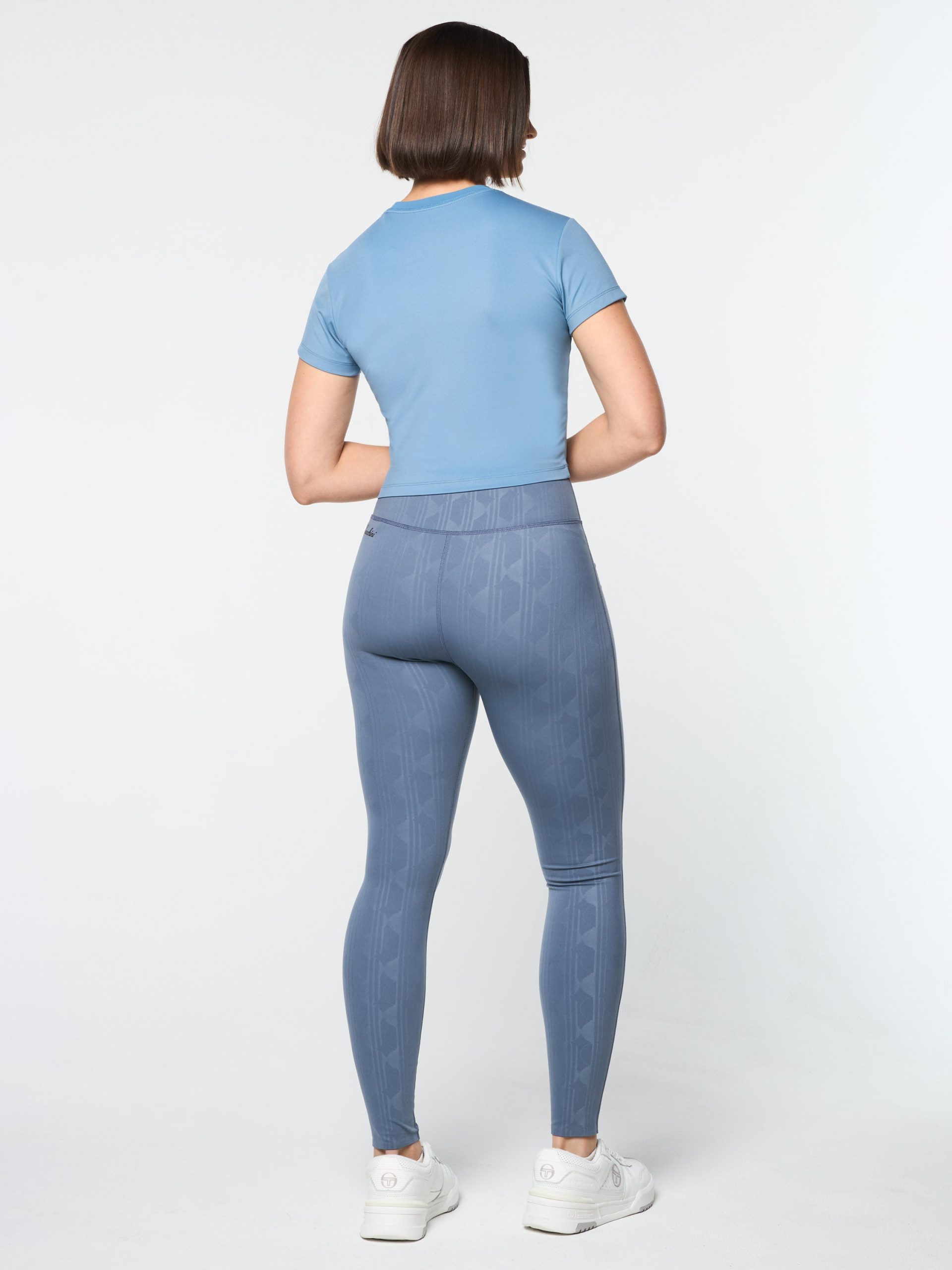 Mirano Fitted Crop Top- Coronet Blue - Image 5