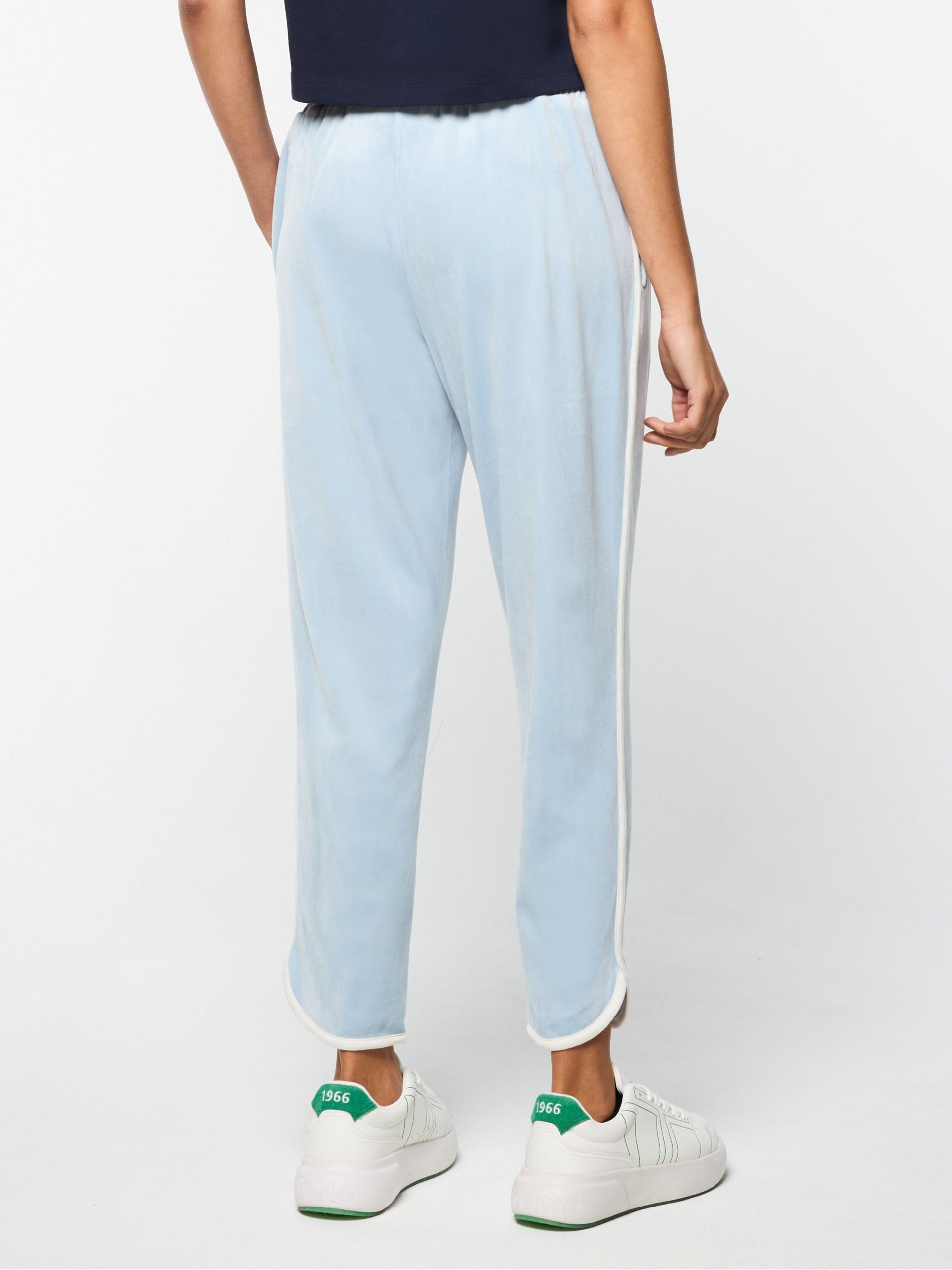 Veneto 3/4 Velour Track Pant- Celestial Blue - Image 6