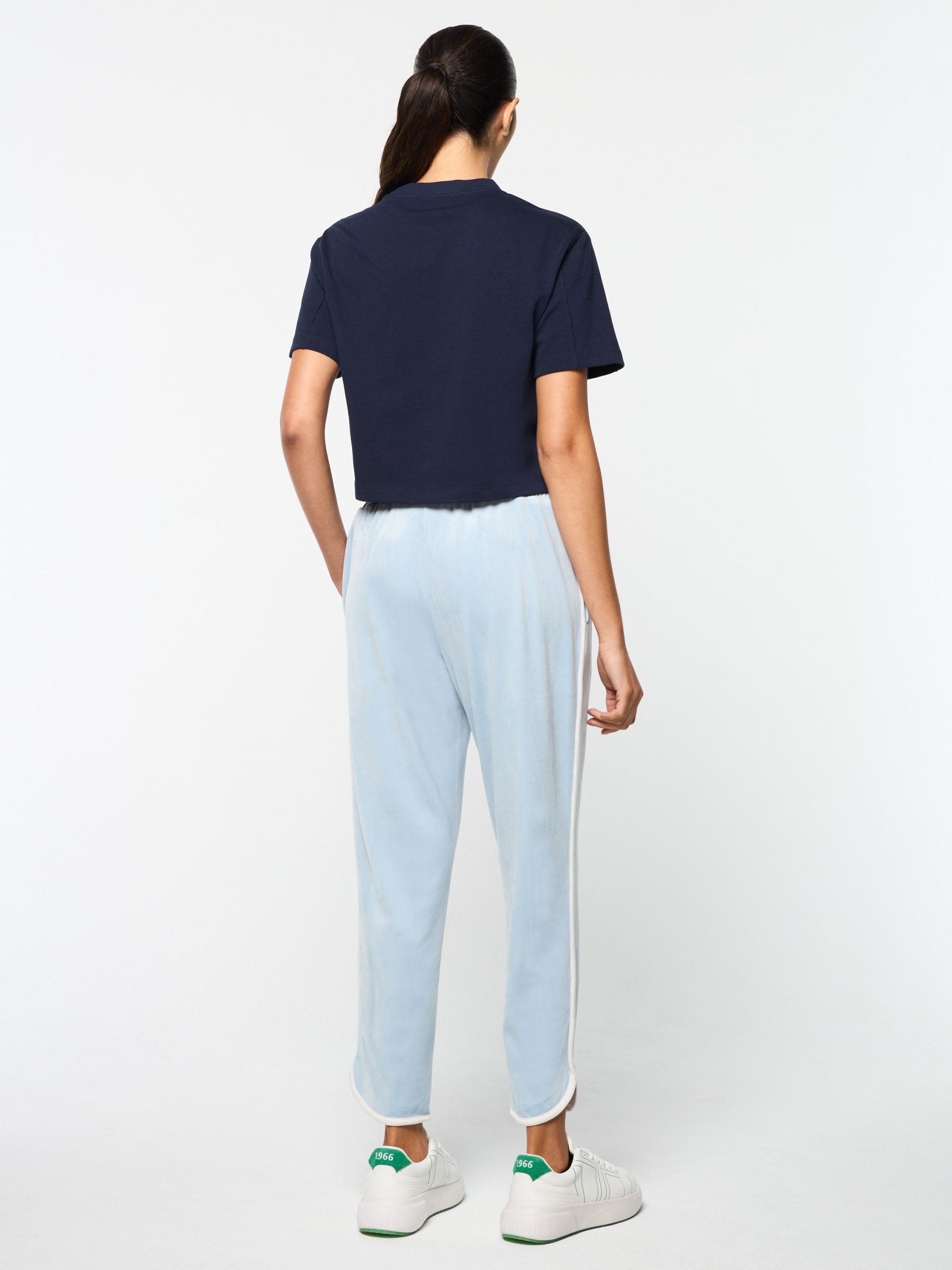 Veneto 3/4 Velour Track Pant- Celestial Blue - Image 5